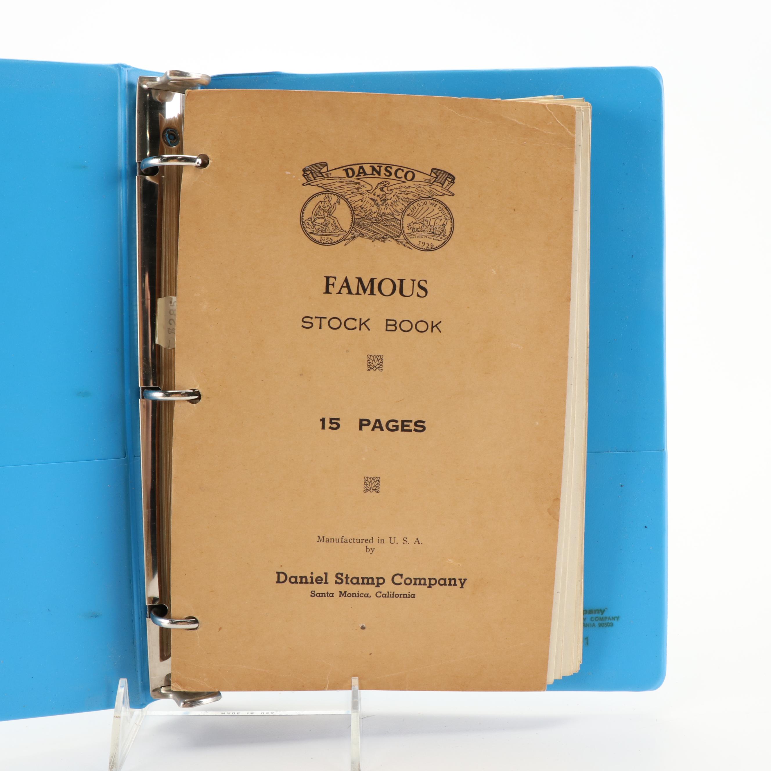 Two Postage Stamp Dealer Stockbooks