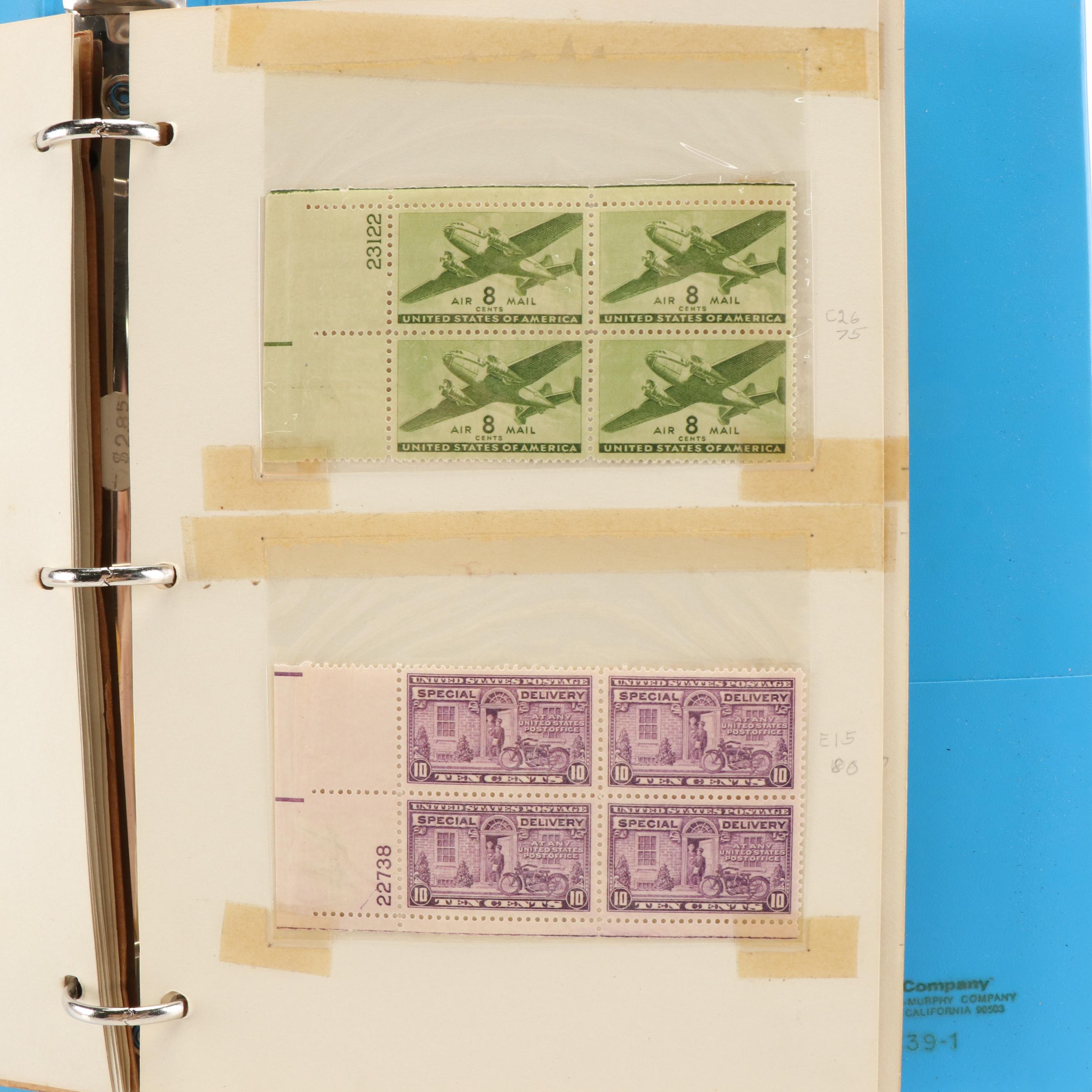 Two Postage Stamp Dealer Stockbooks