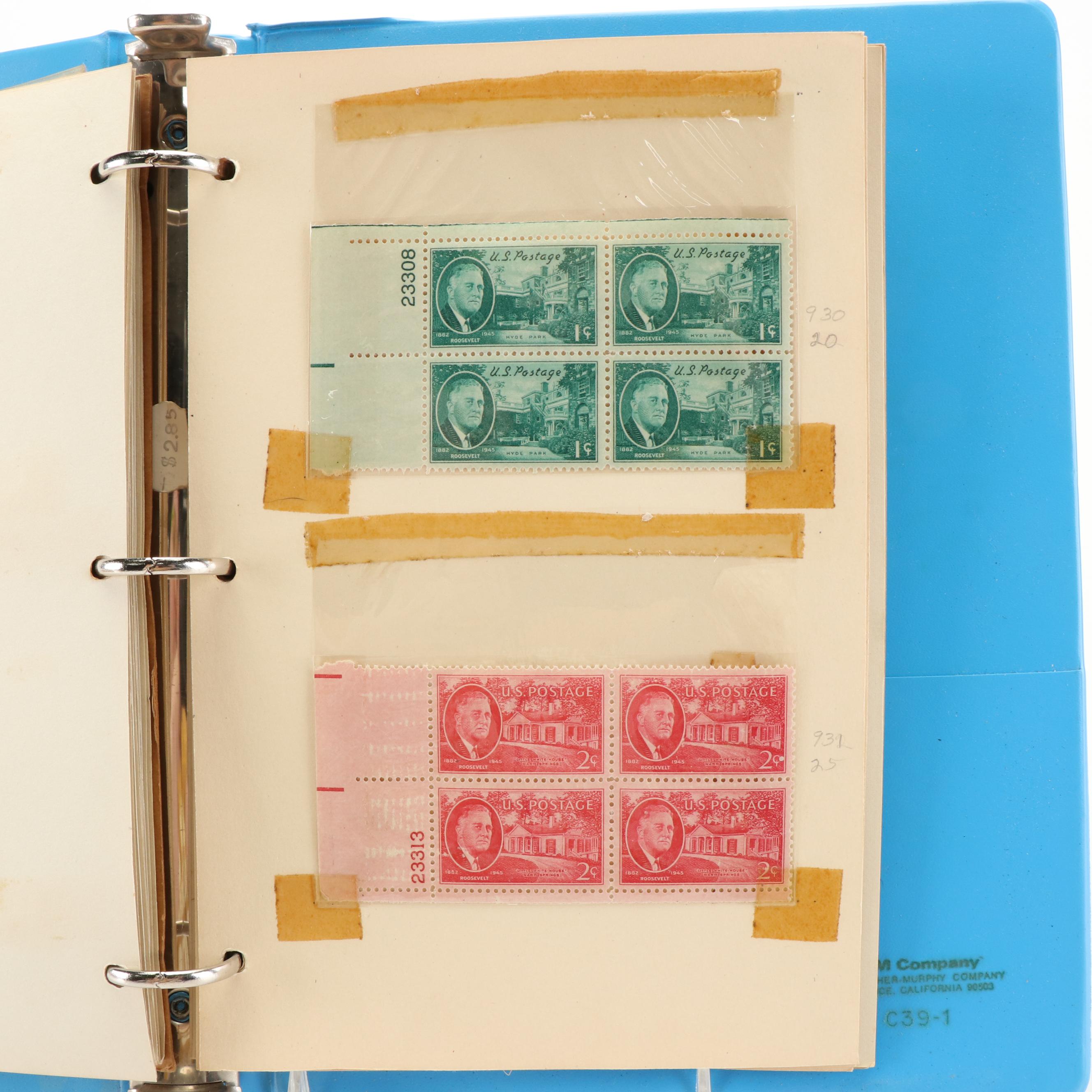Two Postage Stamp Dealer Stockbooks