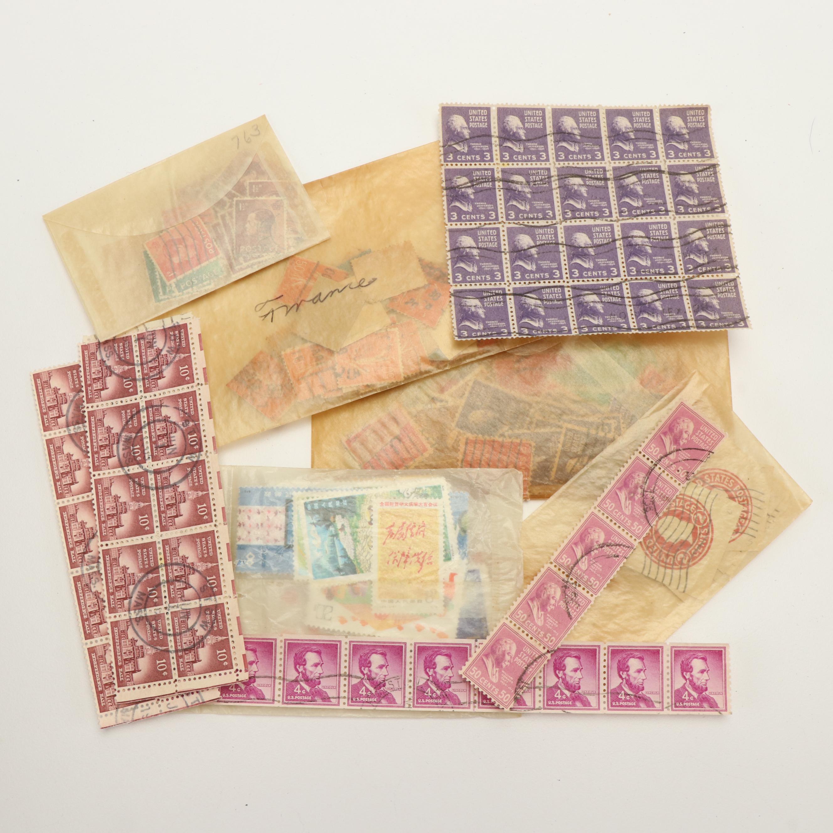 Two Postage Stamp Dealer Stockbooks