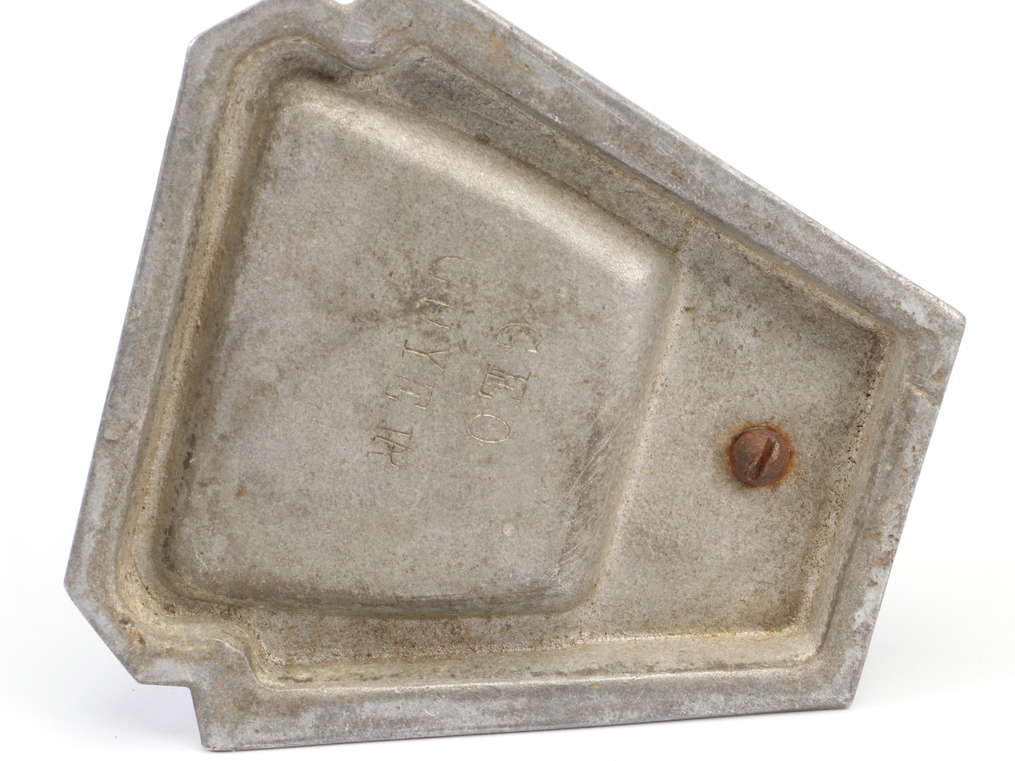 Russell & Erwin Bronze Devil Card Holder Ashtray with Other Cast Metal Décor