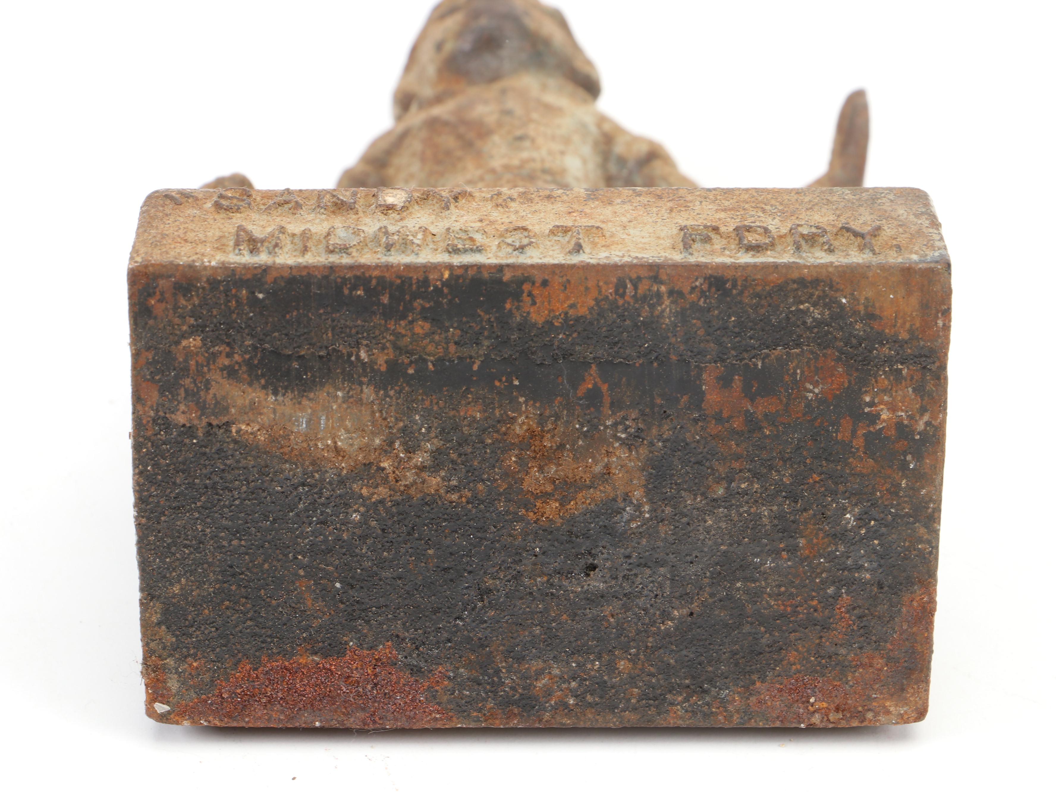 Russell & Erwin Bronze Devil Card Holder Ashtray with Other Cast Metal Décor