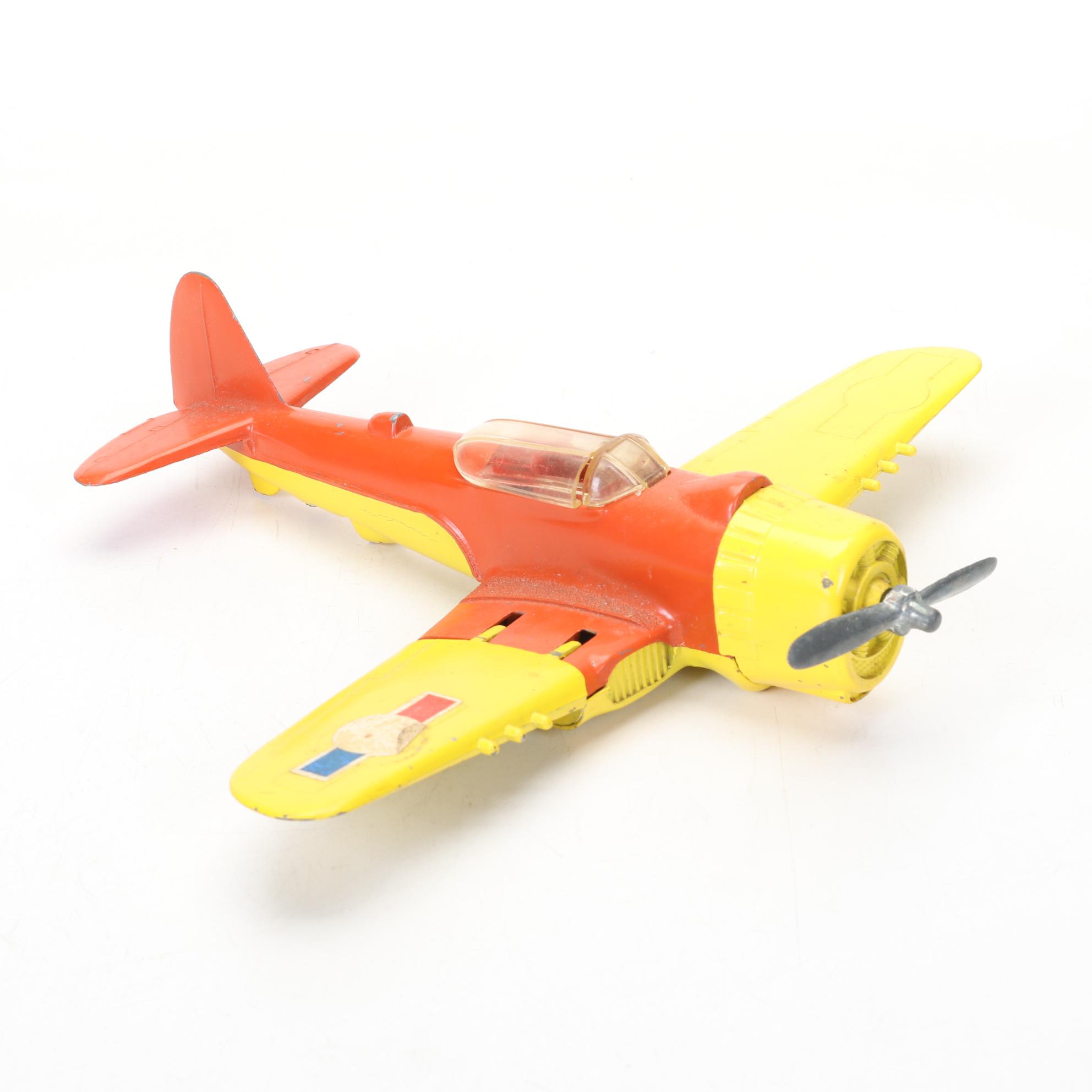 Hubley and Matchbox Die Cast Toy Airplanes, Vintage