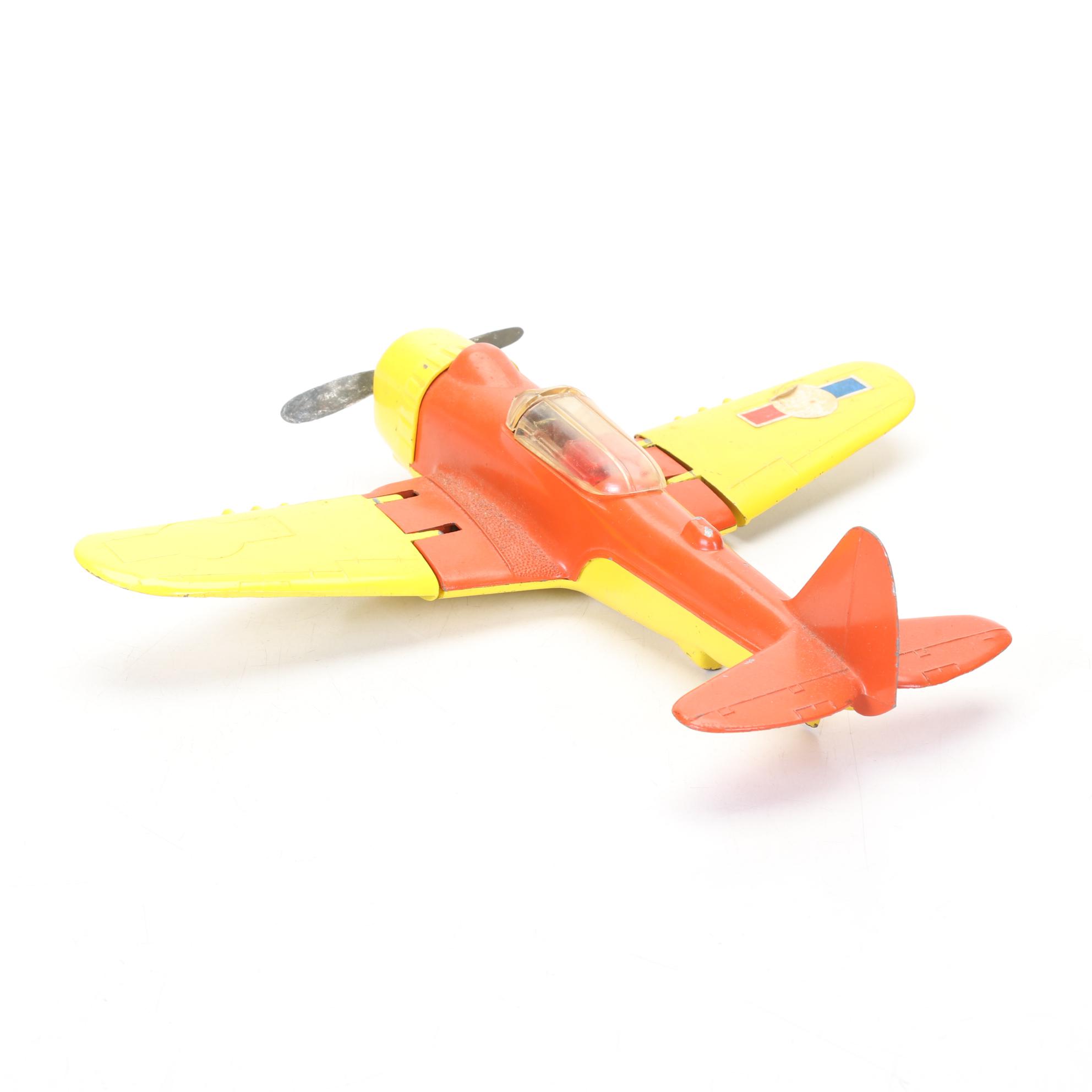 Hubley and Matchbox Die Cast Toy Airplanes, Vintage