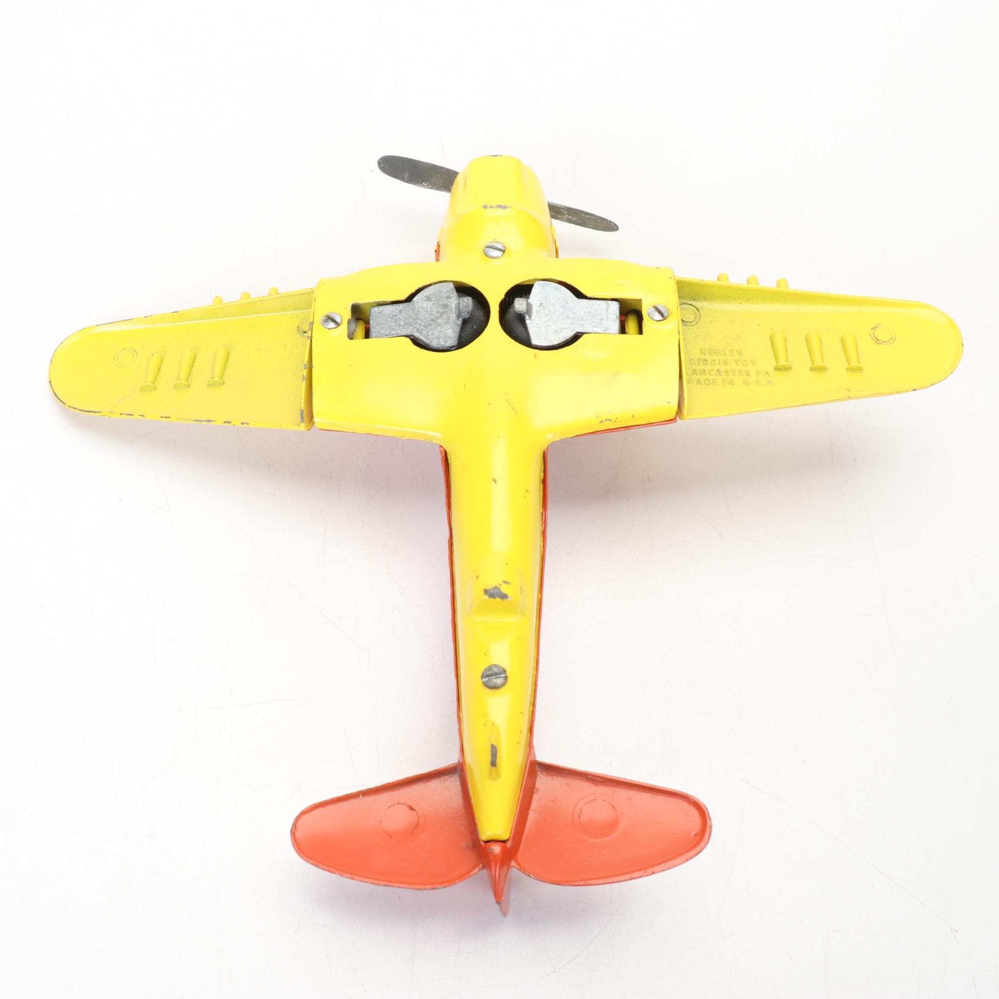 Hubley and Matchbox Die Cast Toy Airplanes, Vintage