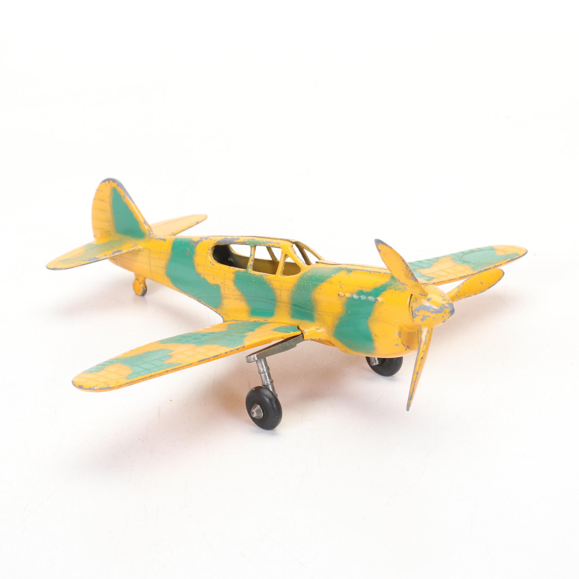 Hubley and Matchbox Die Cast Toy Airplanes, Vintage