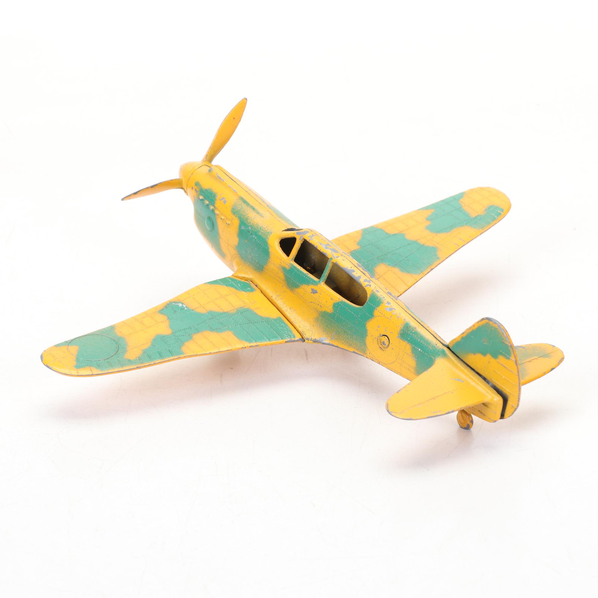 Hubley and Matchbox Die Cast Toy Airplanes, Vintage