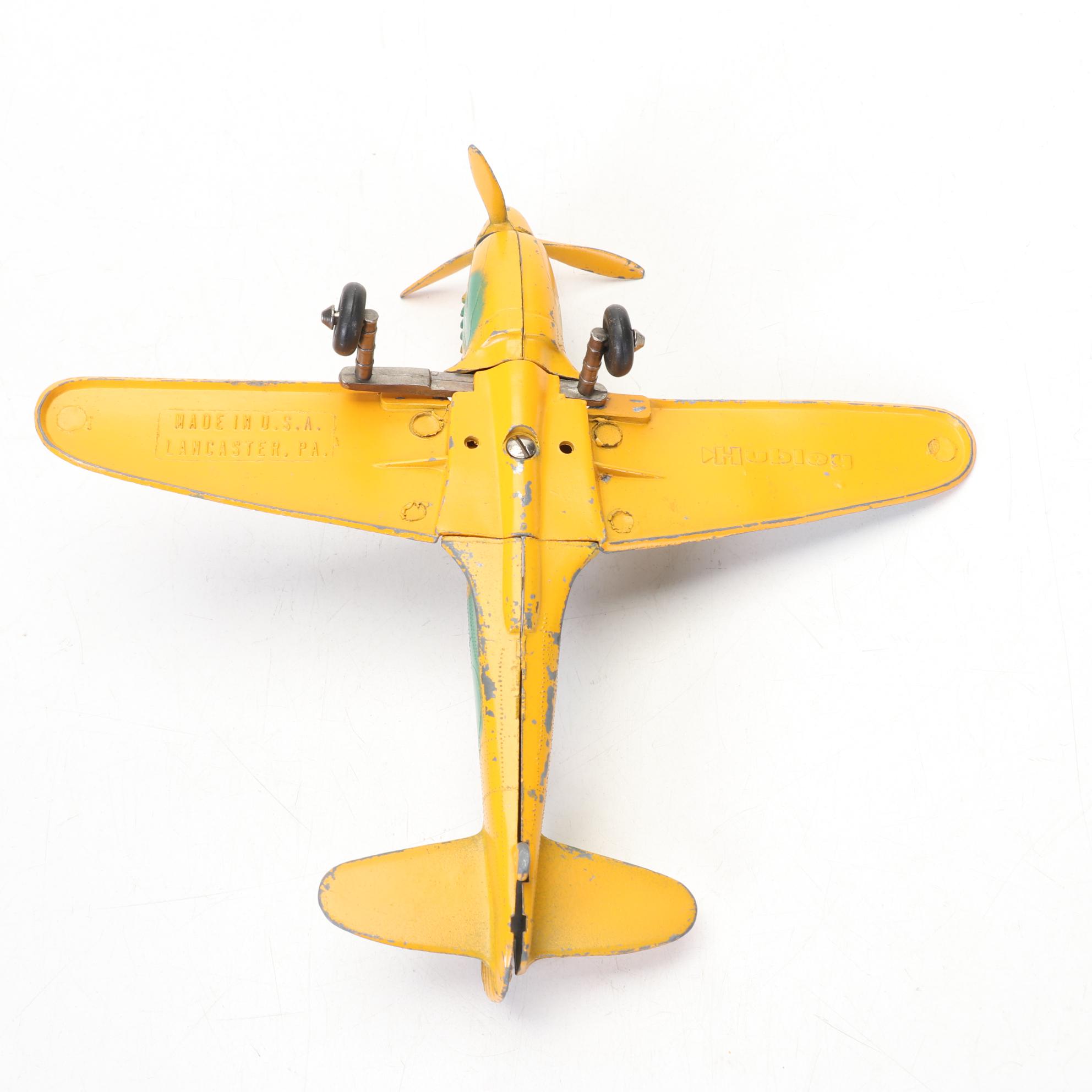 Hubley and Matchbox Die Cast Toy Airplanes, Vintage