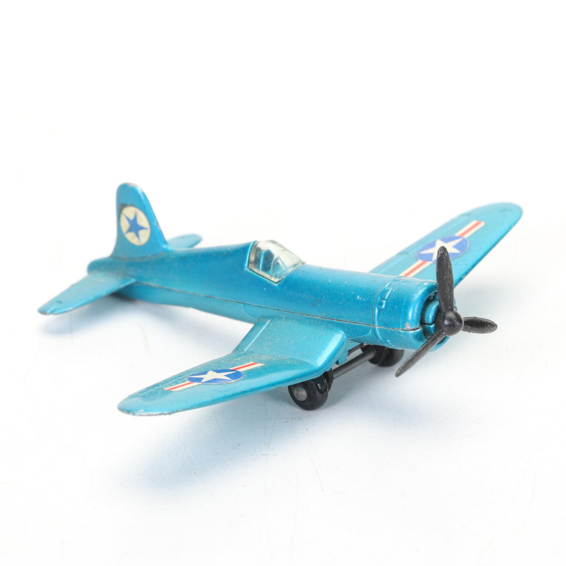 Hubley and Matchbox Die Cast Toy Airplanes, Vintage