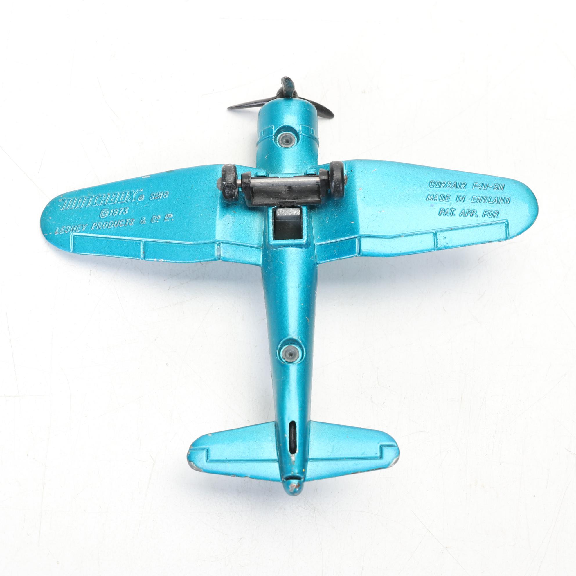 Hubley and Matchbox Die Cast Toy Airplanes, Vintage