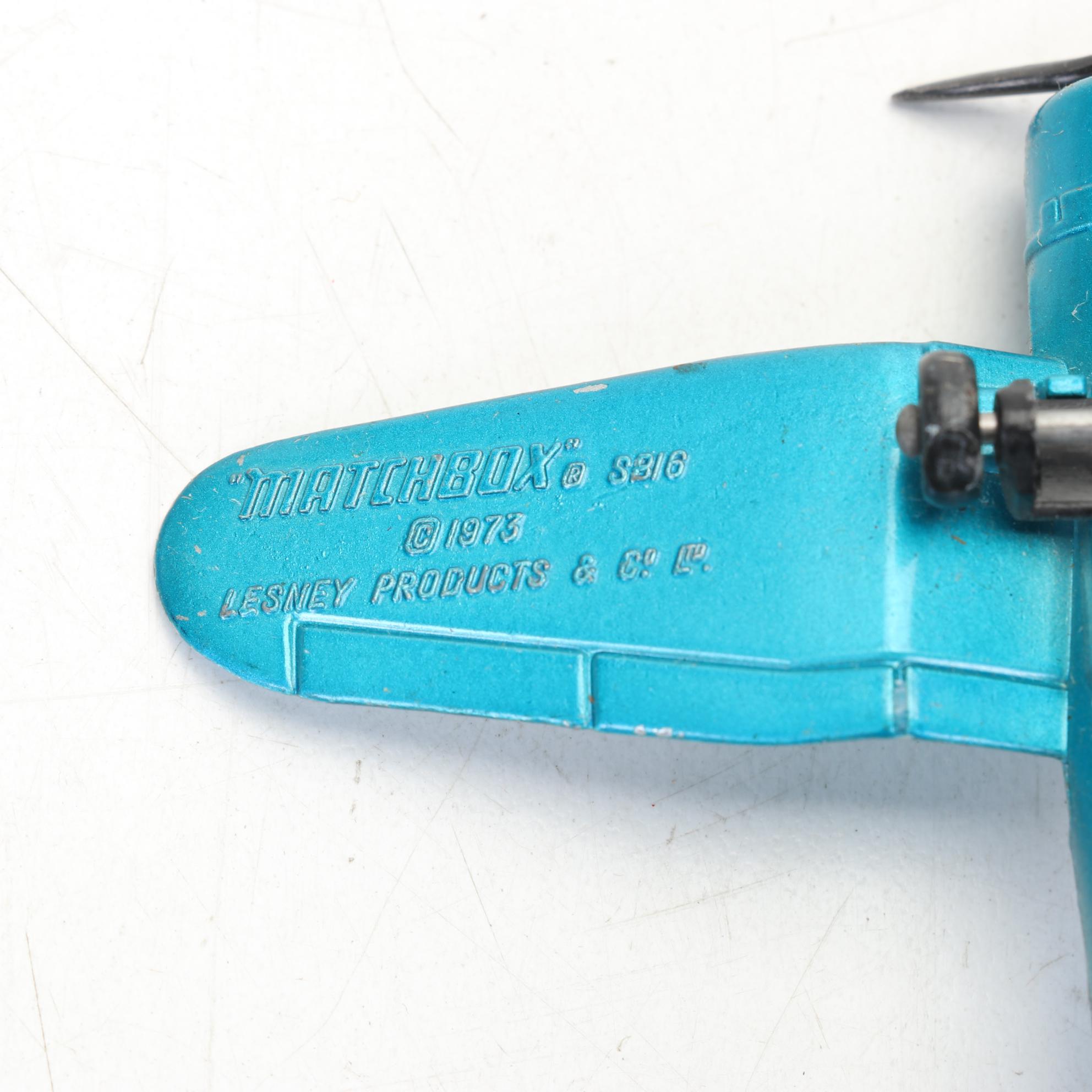 Hubley and Matchbox Die Cast Toy Airplanes, Vintage