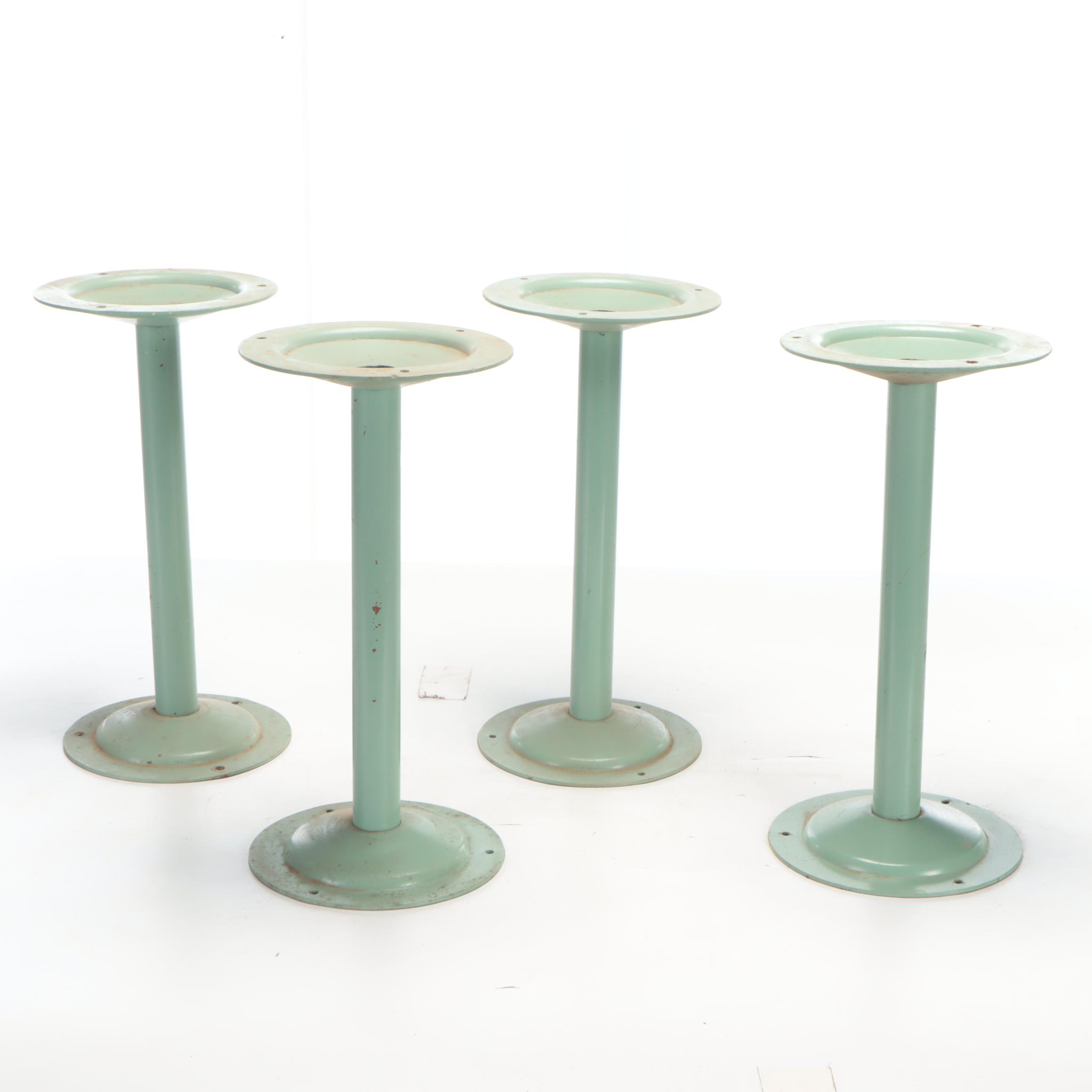 Industrial Style Metal Floor Mount Stool Bases