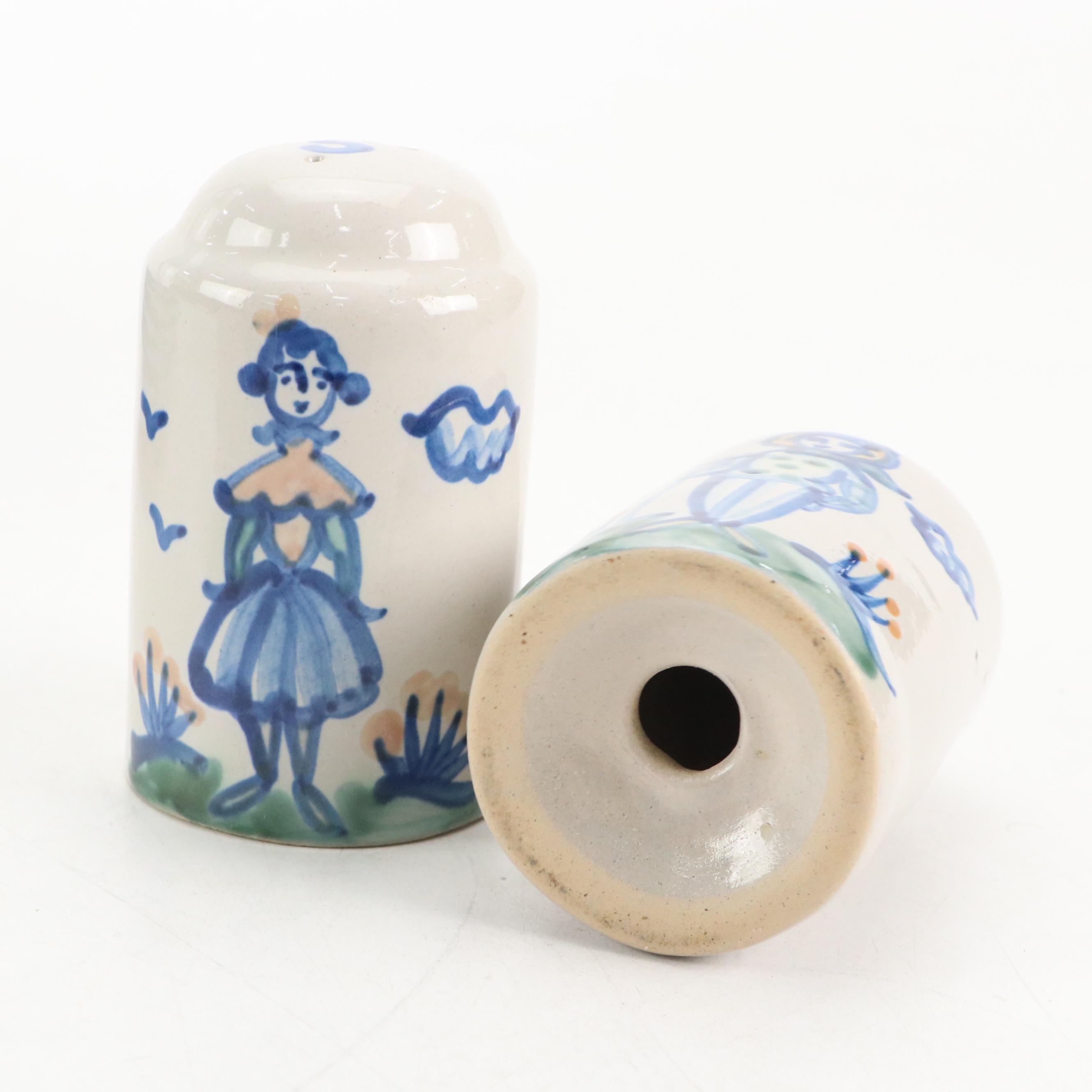 M.A. Hadley "Country Scene" Hand-Painted Stoneware Dinnerware and Décor