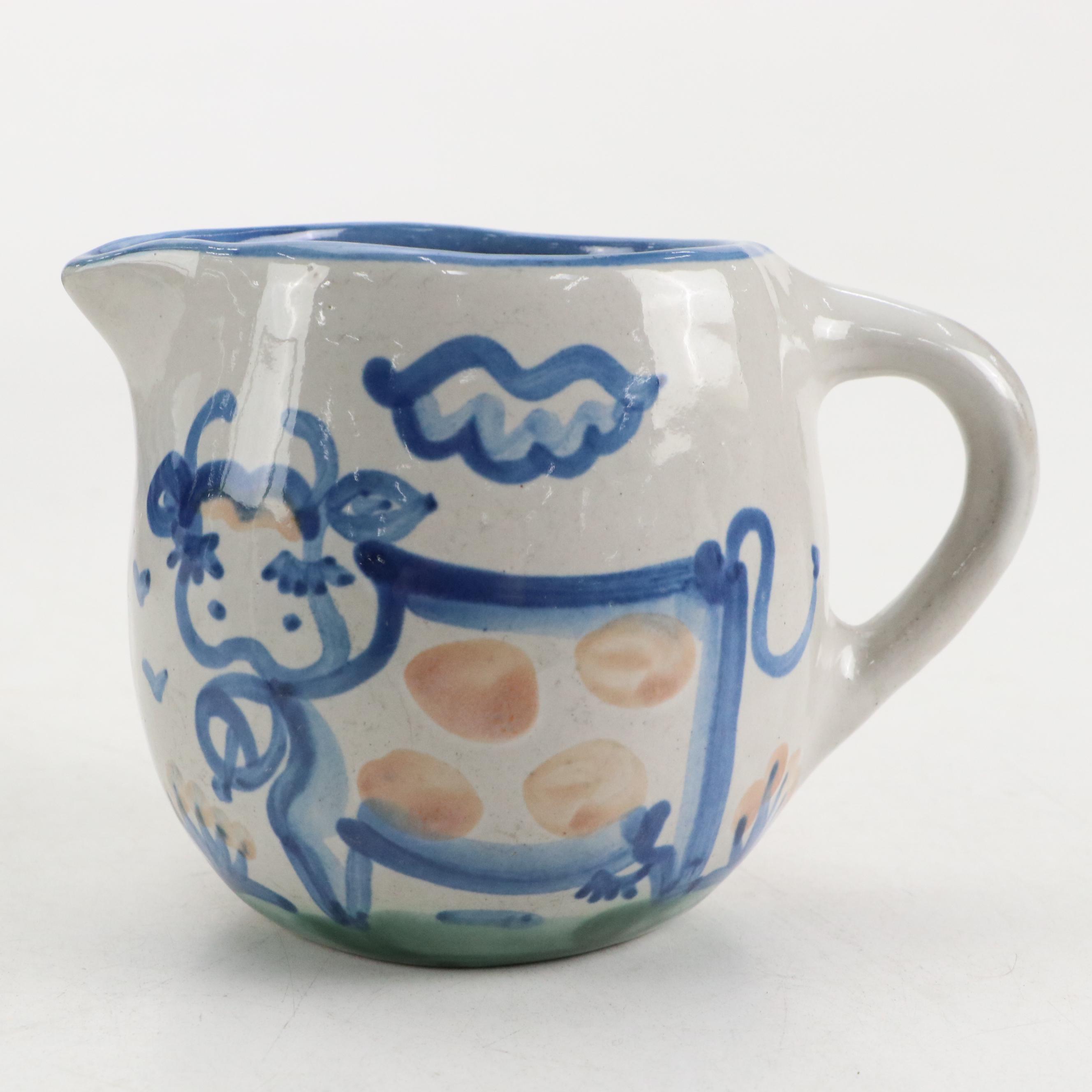 M.A. Hadley "Country Scene" Hand-Painted Stoneware Dinnerware and Décor