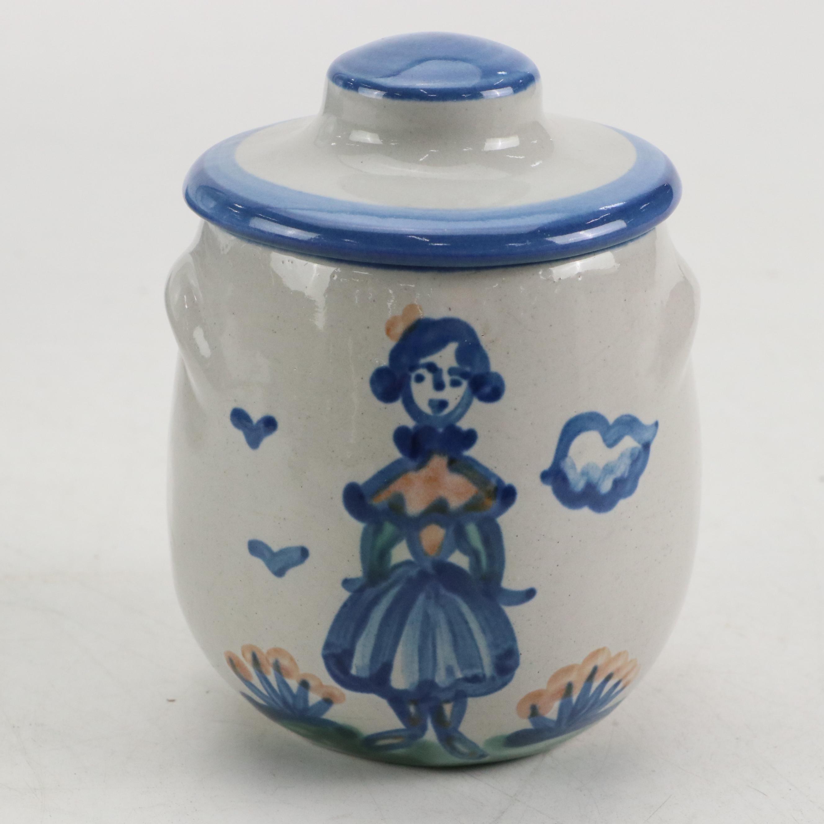 M.A. Hadley "Country Scene" Hand-Painted Stoneware Dinnerware and Décor