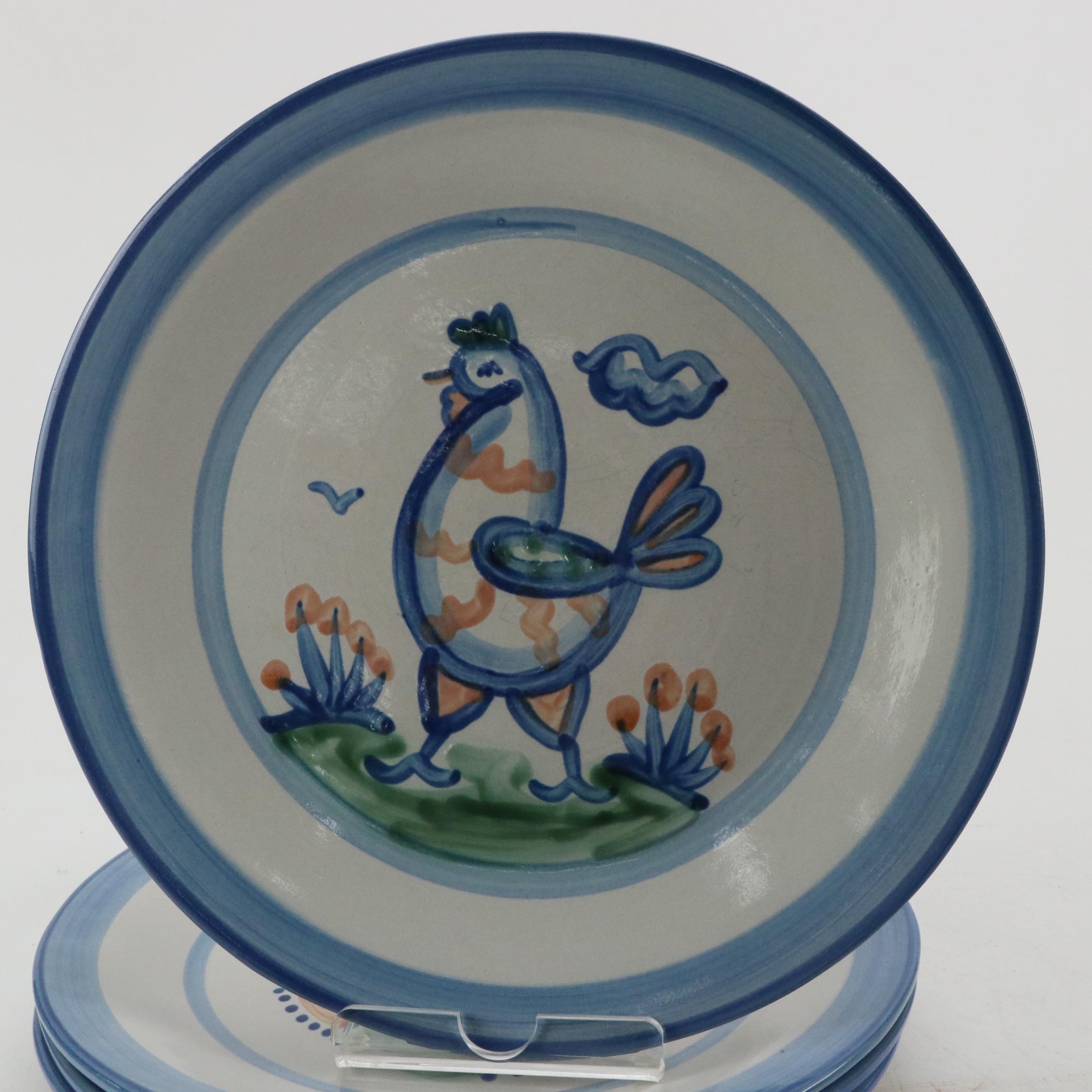 M.A. Hadley "Country Scene" Hand-Painted Stoneware Dinnerware and Décor