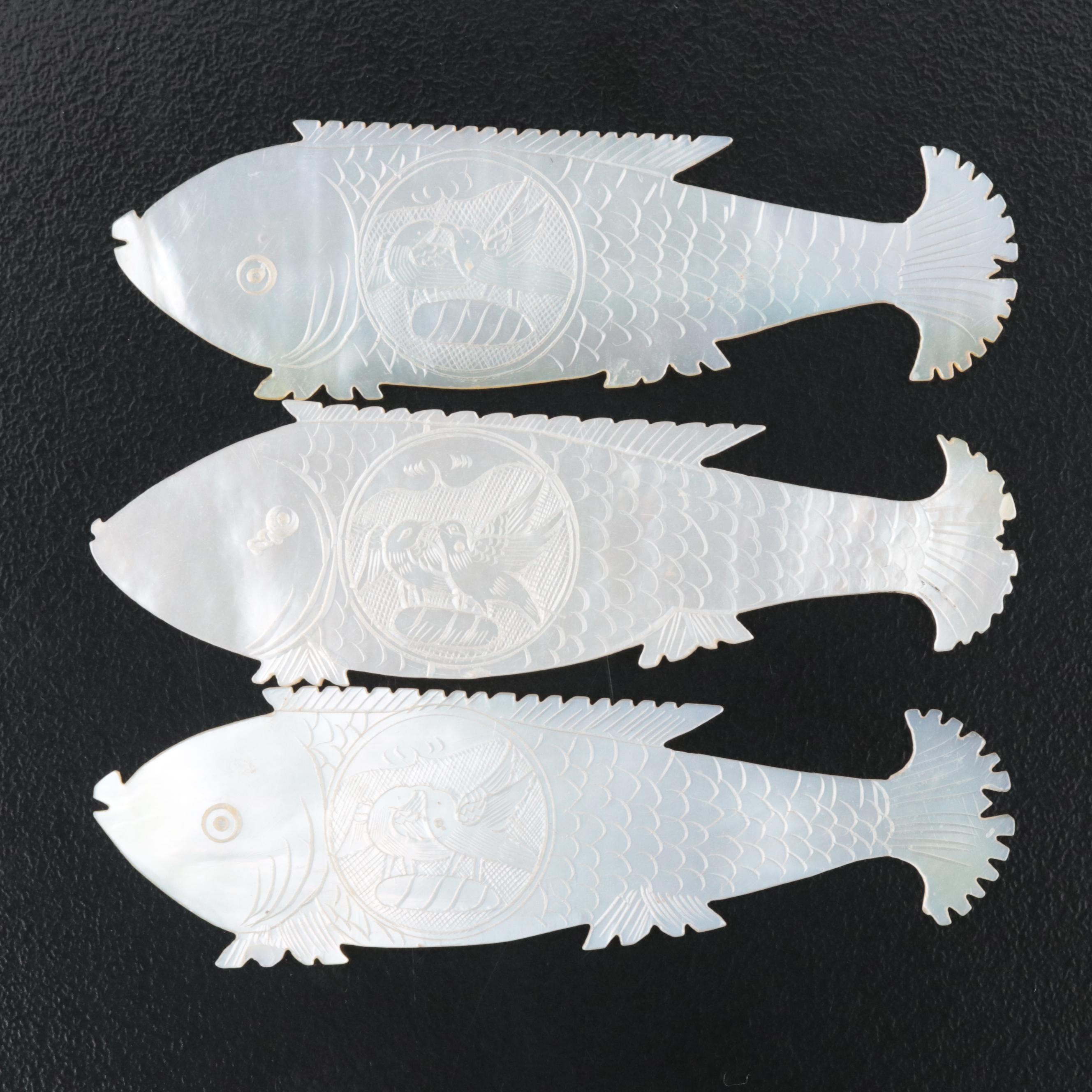 Antique Chinese Mother-of-Pearl Gaming Counters