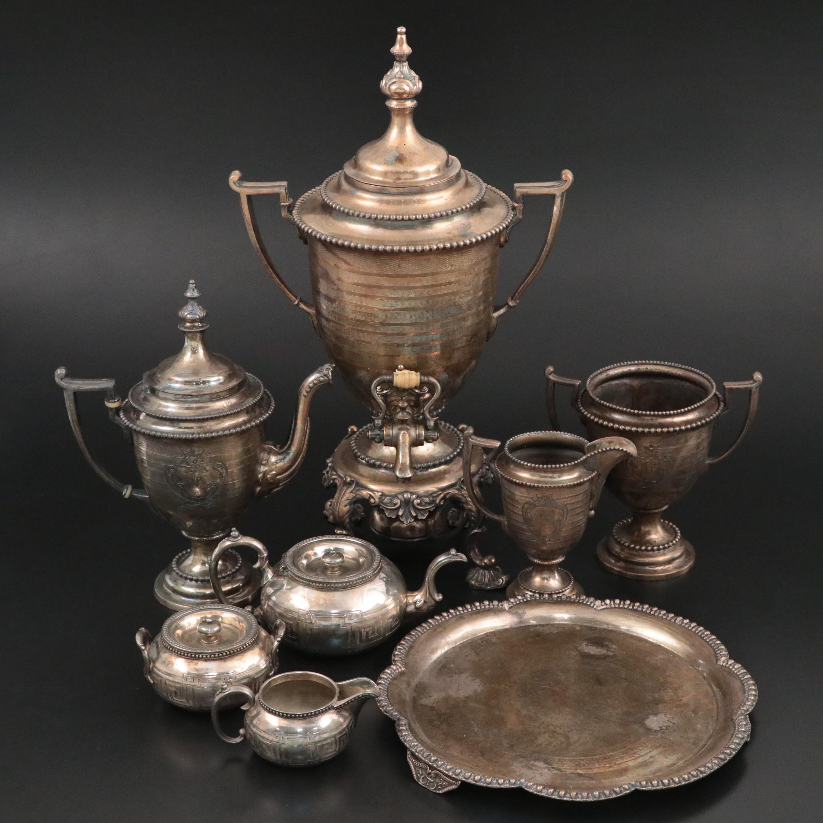 Reed & Barton "1928" Silver Plate Samovar and More