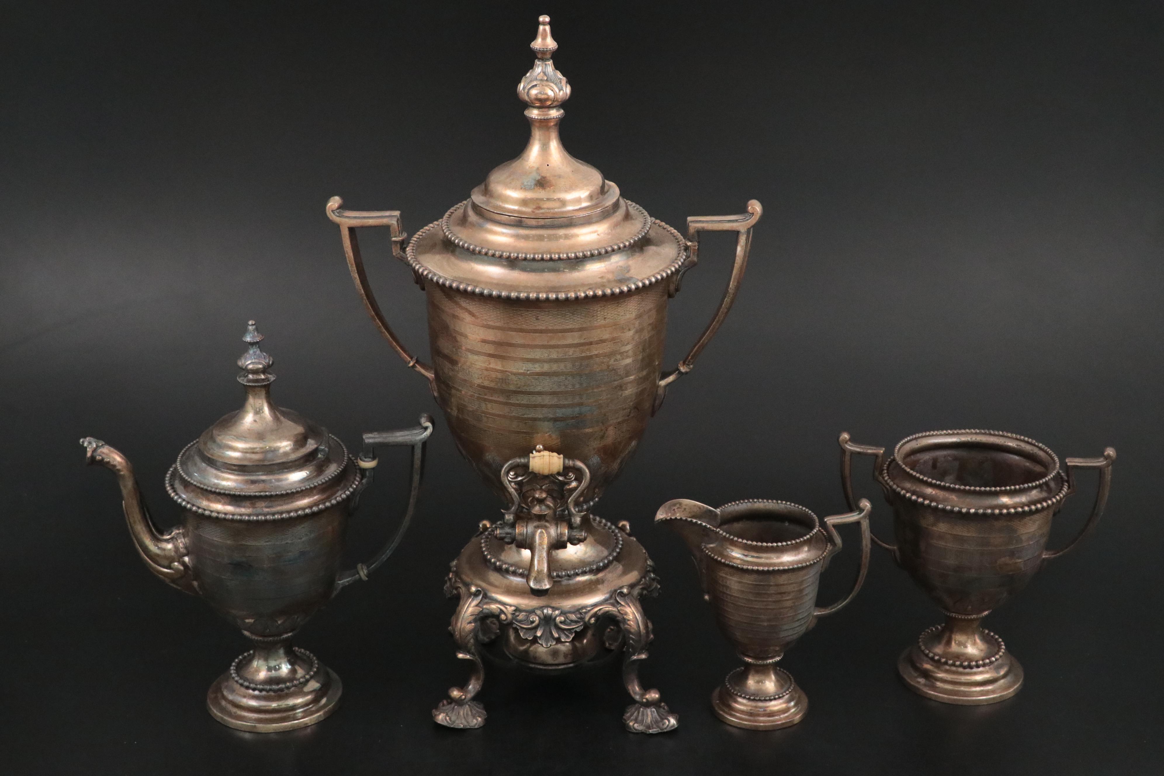 Reed & Barton "1928" Silver Plate Samovar and More
