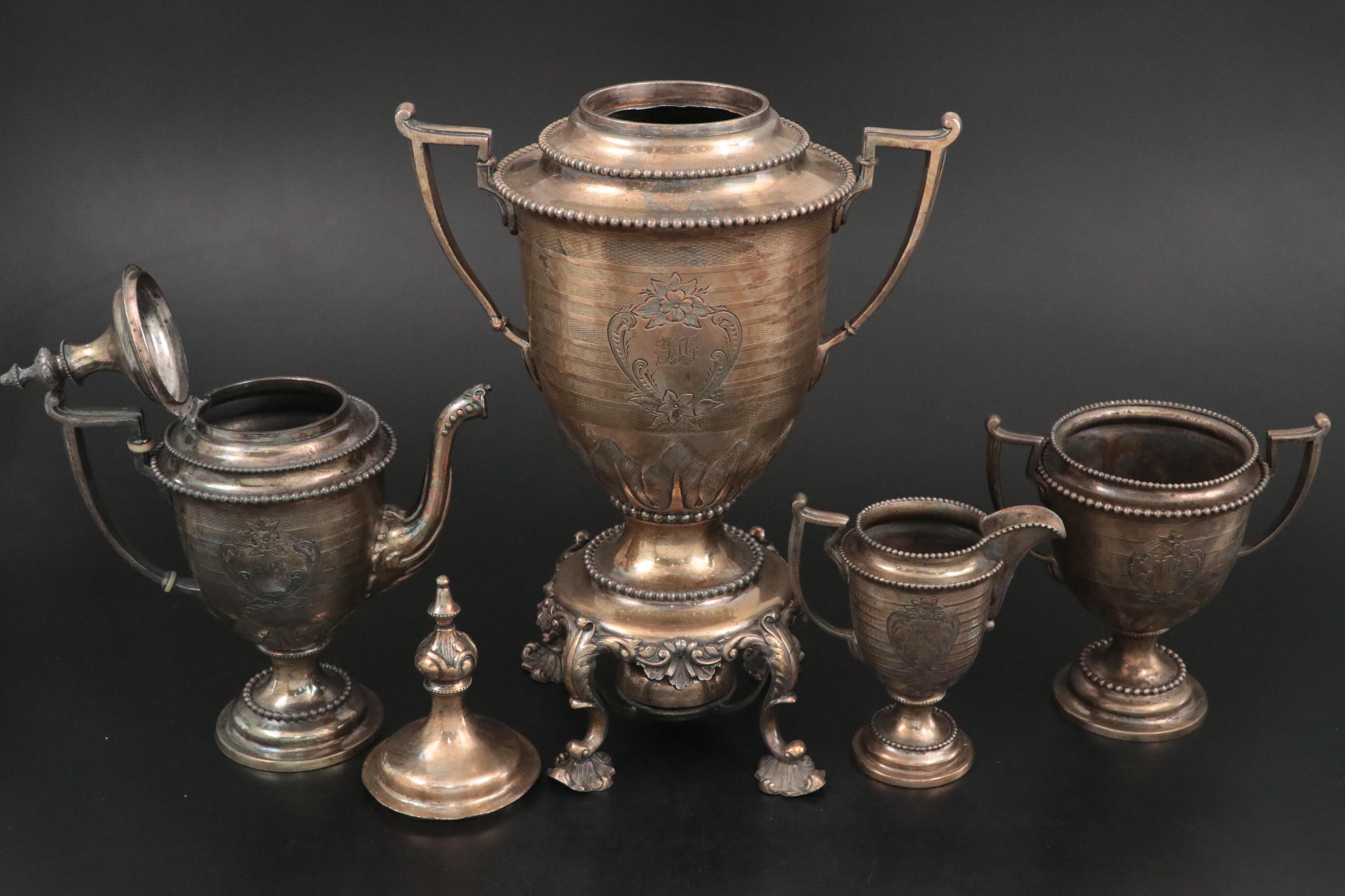 Reed & Barton "1928" Silver Plate Samovar and More