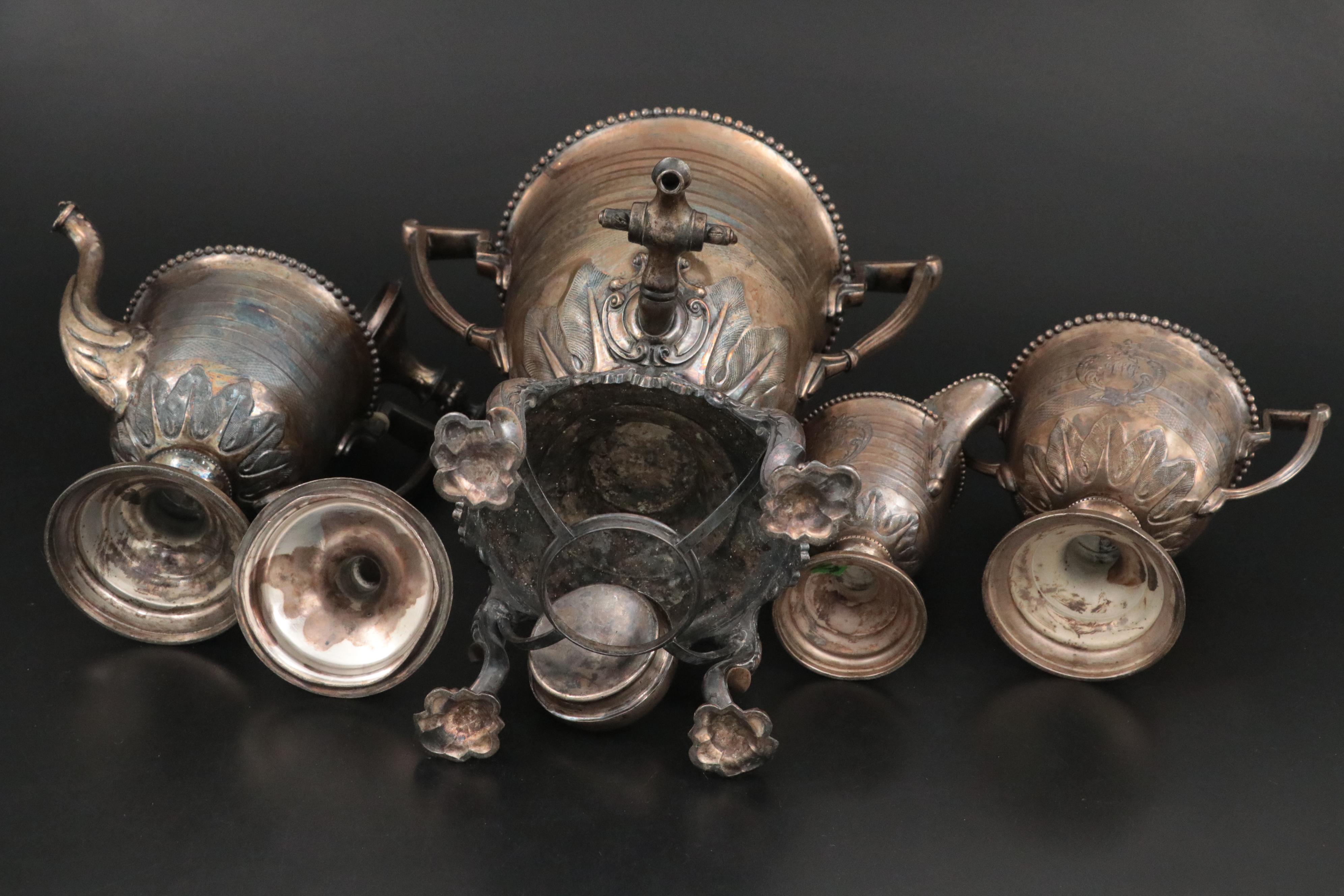 Reed & Barton "1928" Silver Plate Samovar and More