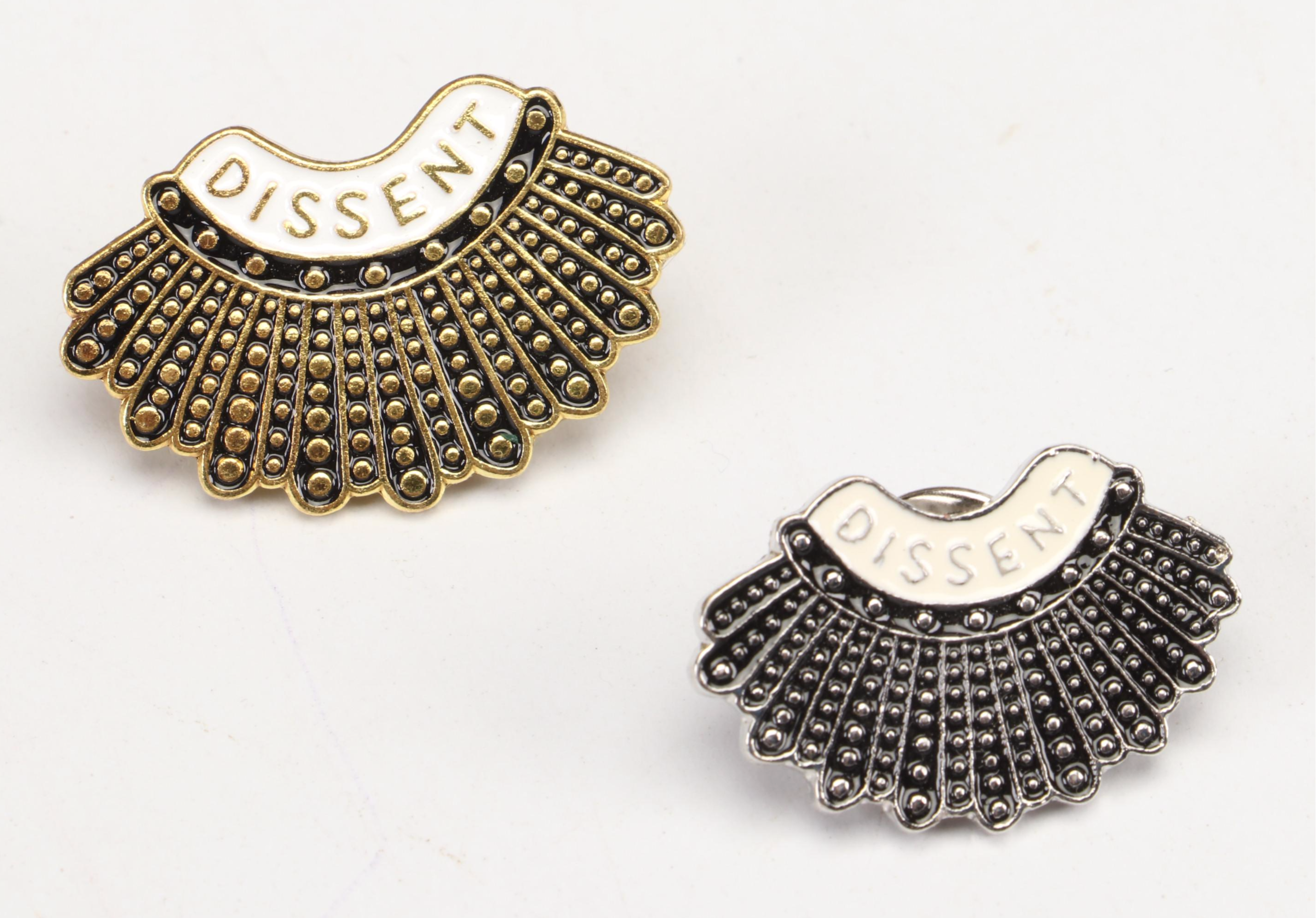 Framed Woman's Liberation Equal Rights Poster and Pins with Woman's Rotary Dish