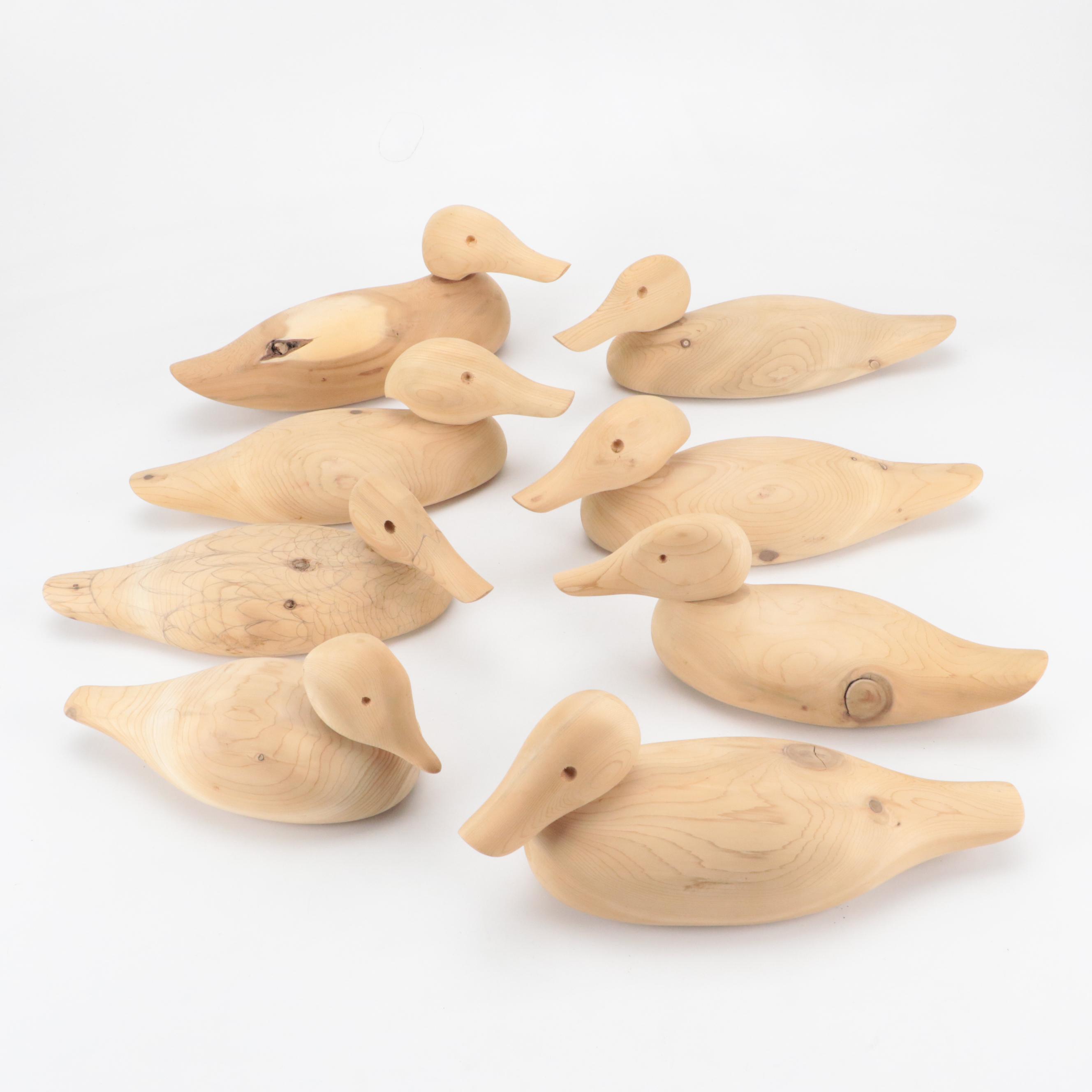 Unfinished Wood Duck Figurine Blanks | EBTH