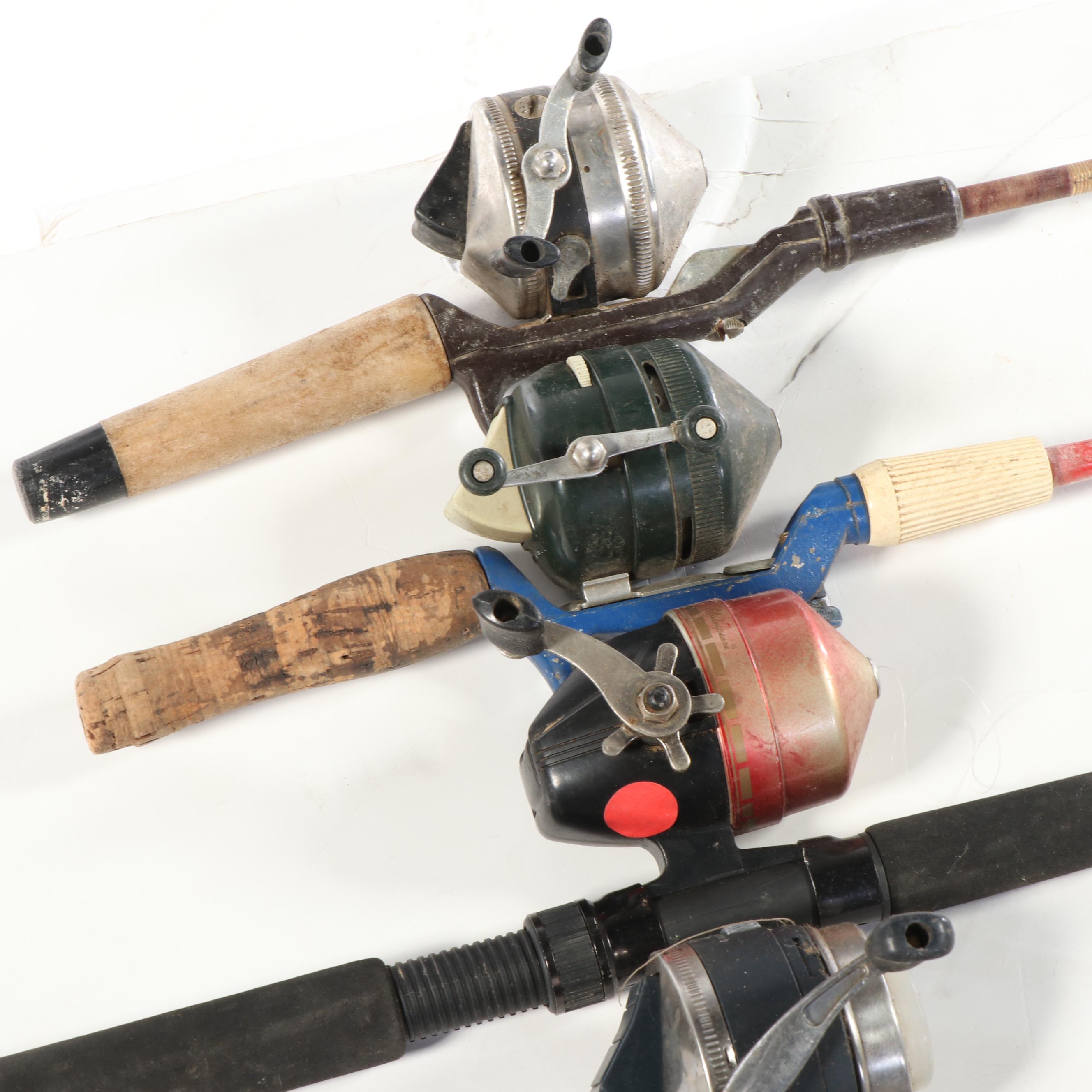 Fishing Casting Rods, Reels and a Handmade Putter Fishing Rod
