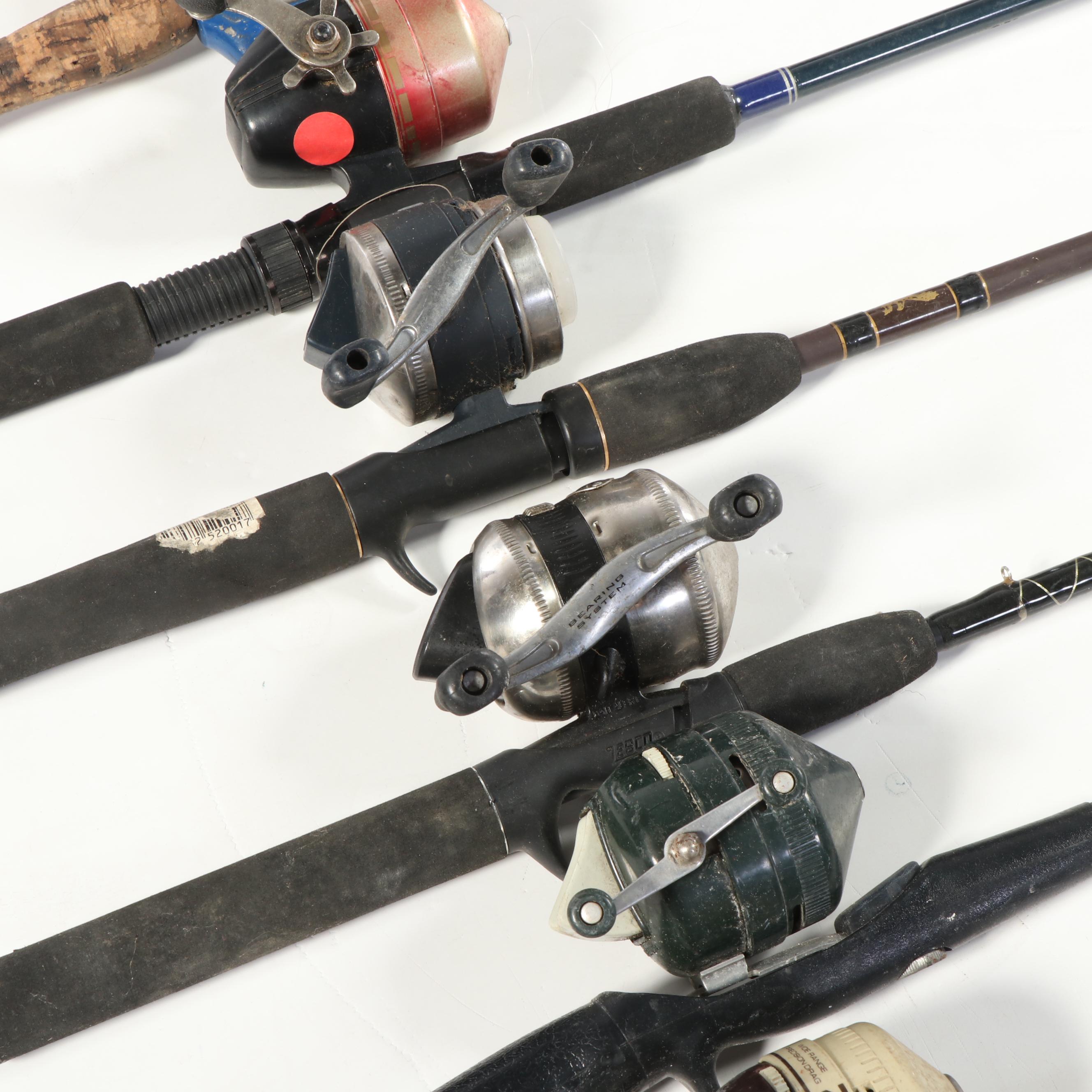Fishing Casting Rods, Reels and a Handmade Putter Fishing Rod