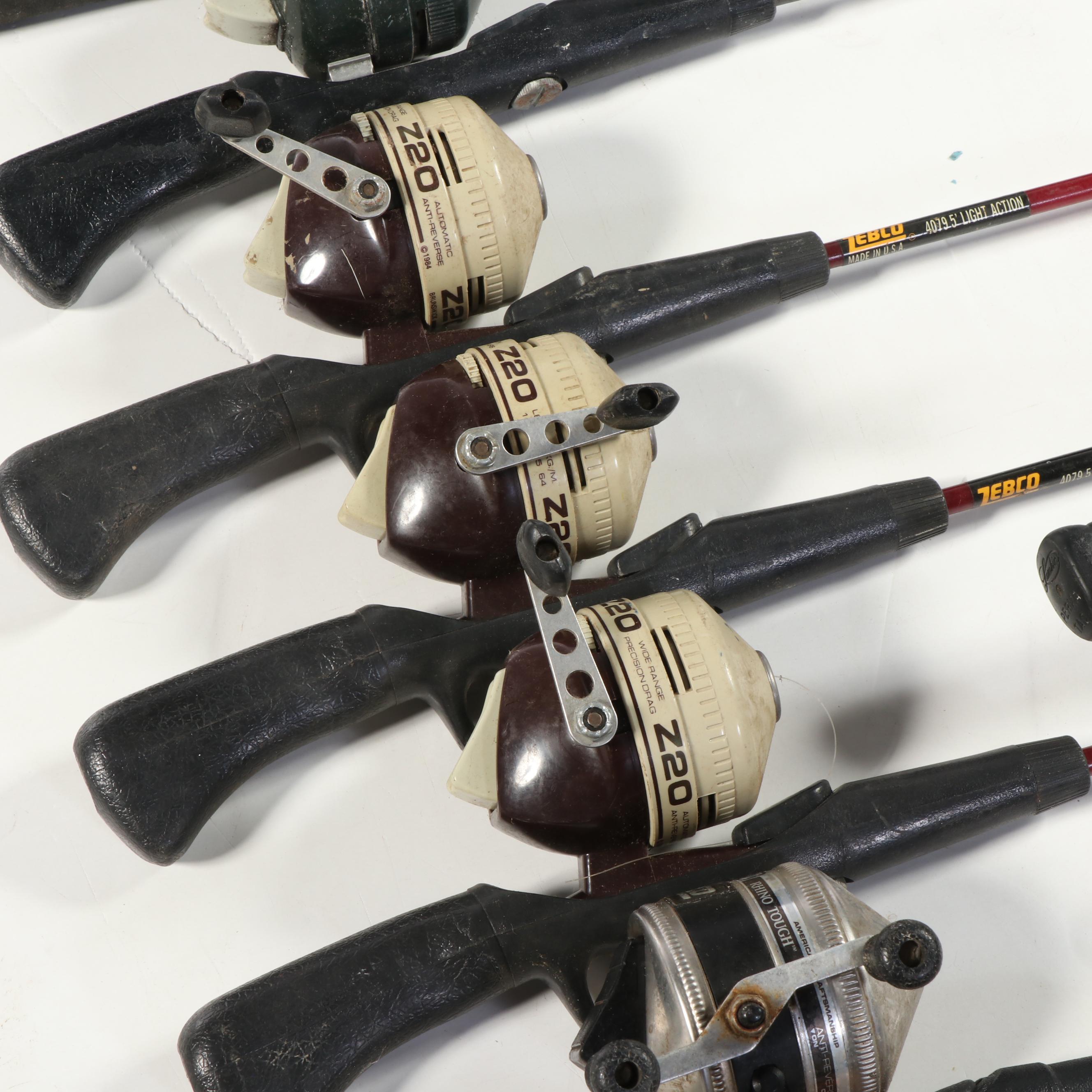 Fishing Casting Rods, Reels and a Handmade Putter Fishing Rod