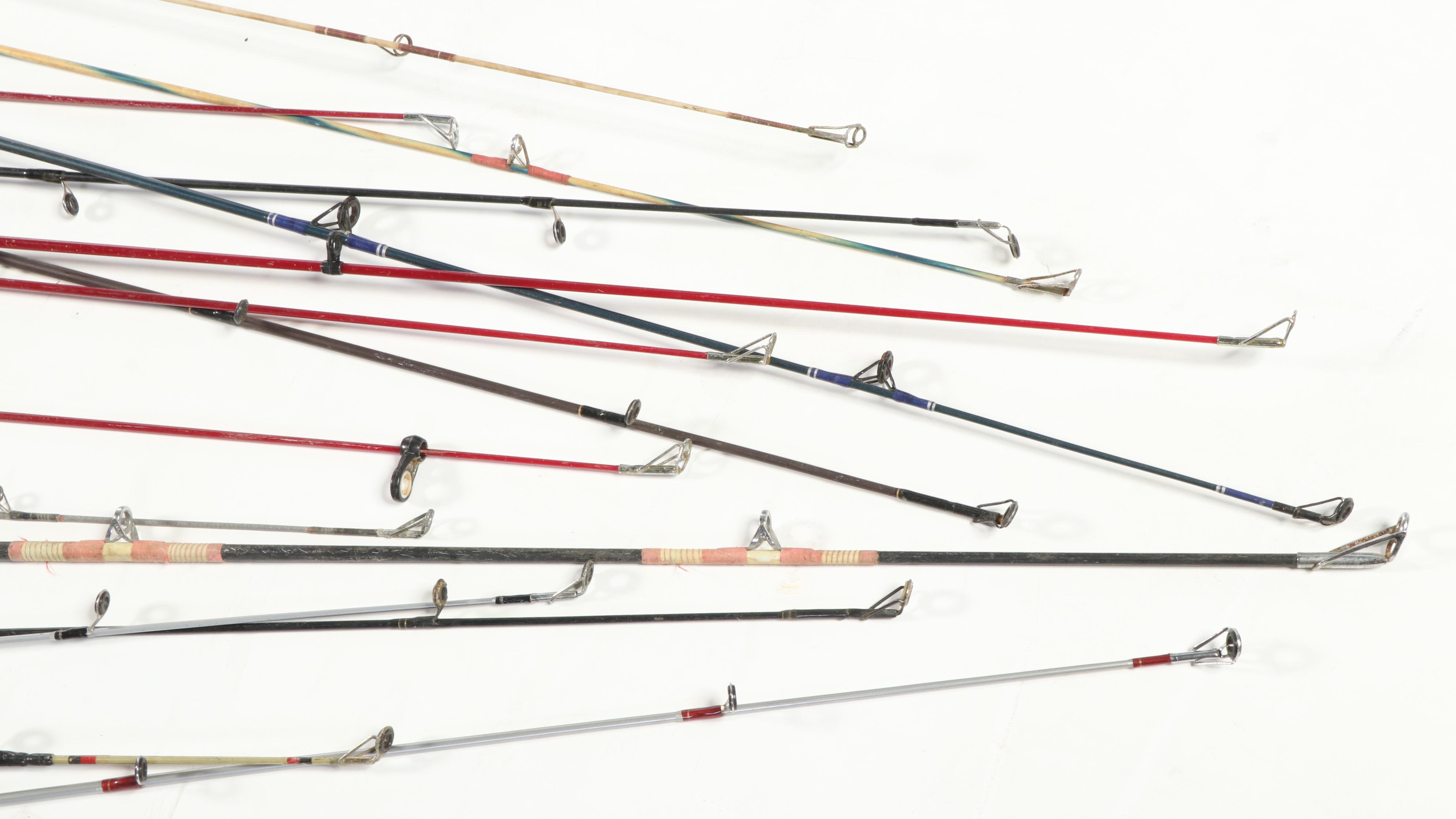 Fishing Casting Rods, Reels and a Handmade Putter Fishing Rod