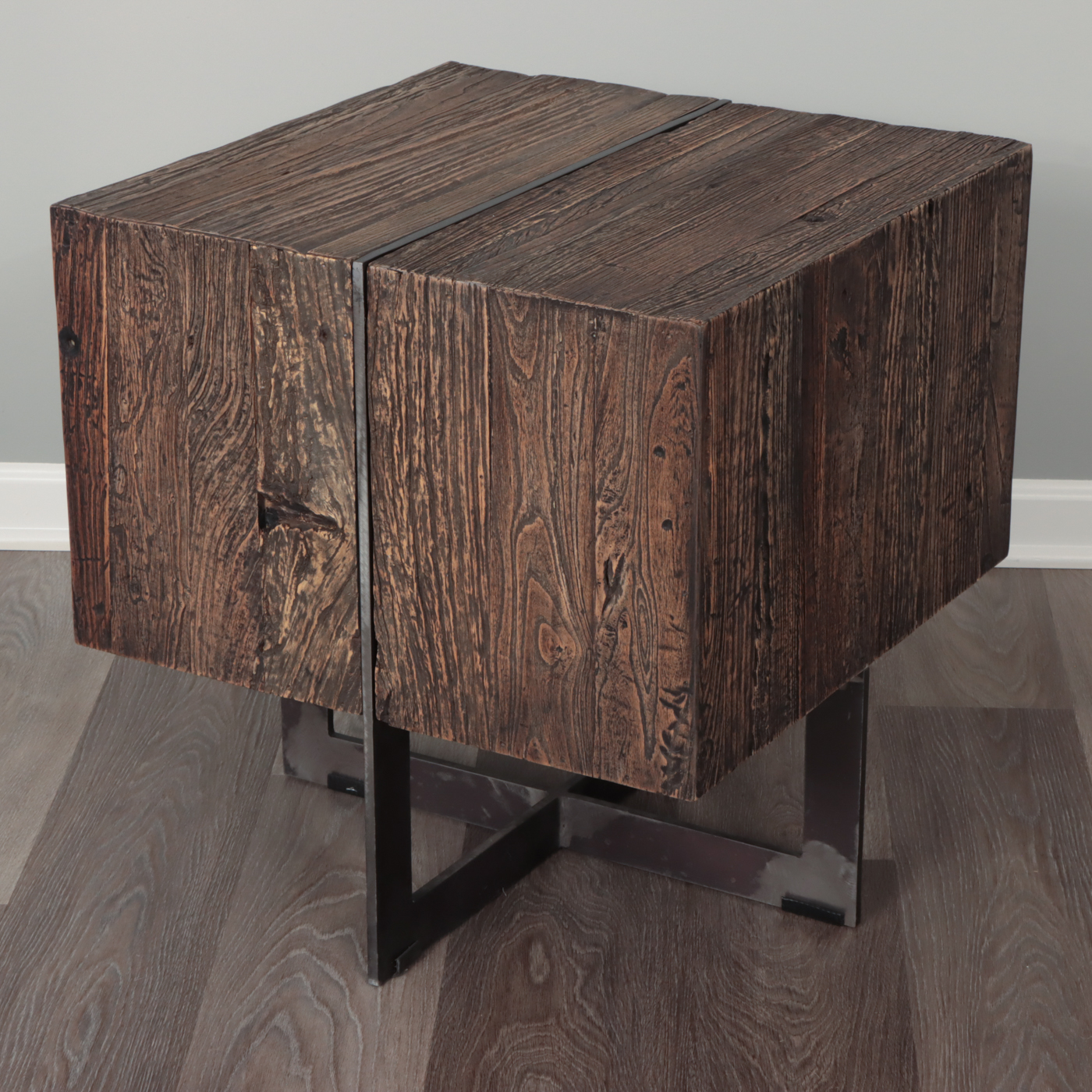 Revelation by Uttermost "Connell" Reclaimed Elm End Tables, Pair