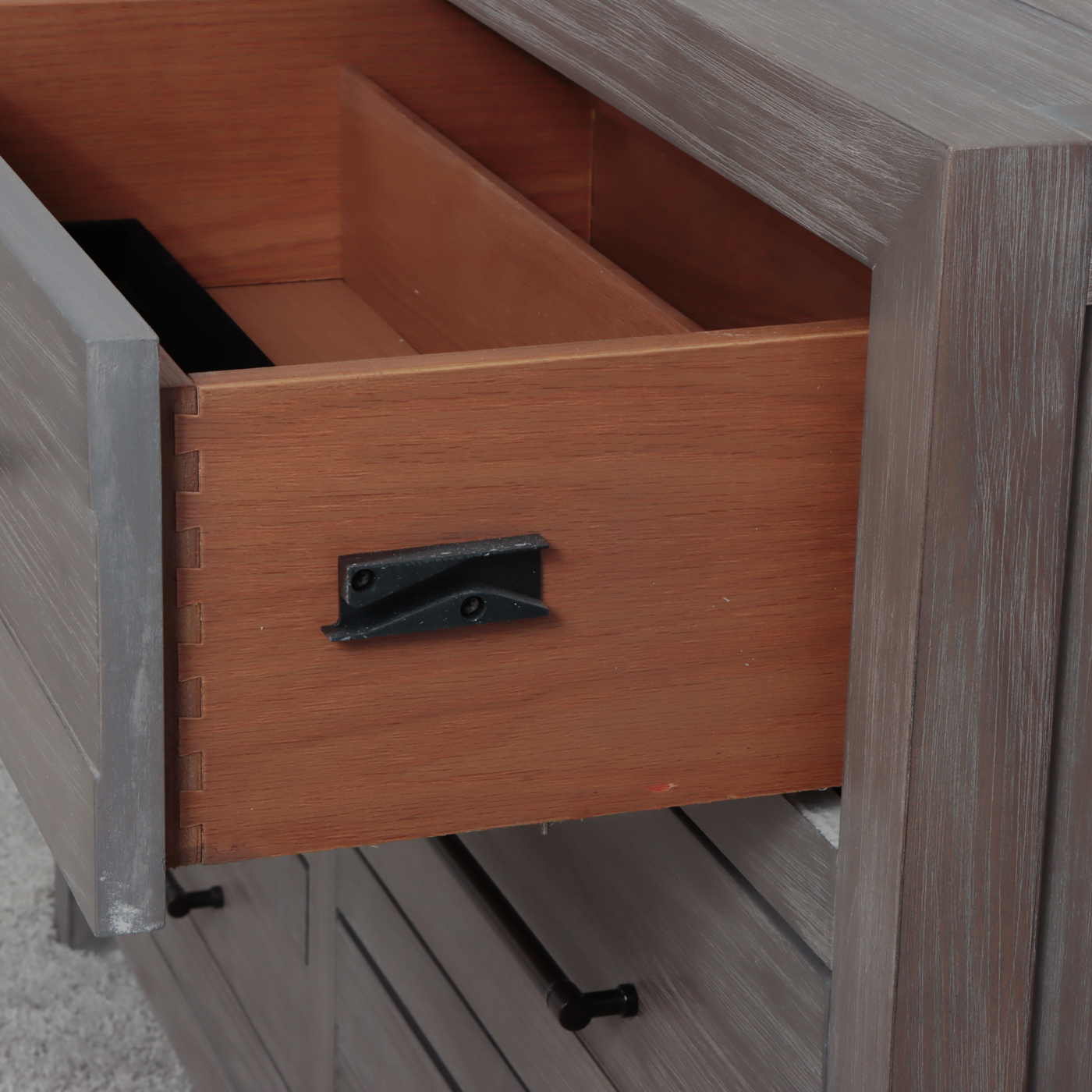 Smartstuff Weathered Gray Finish Nine-Drawer Dresser