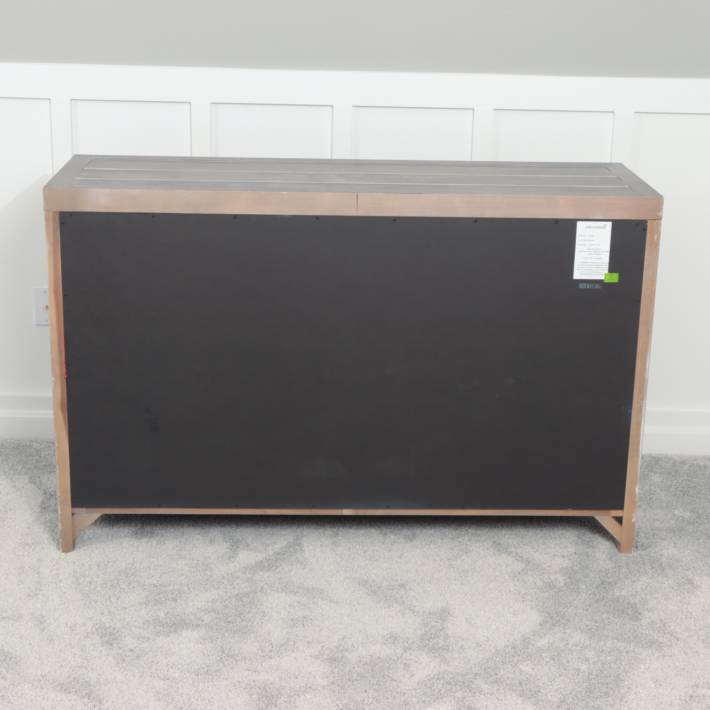 Smartstuff Weathered Gray Finish Nine-Drawer Dresser