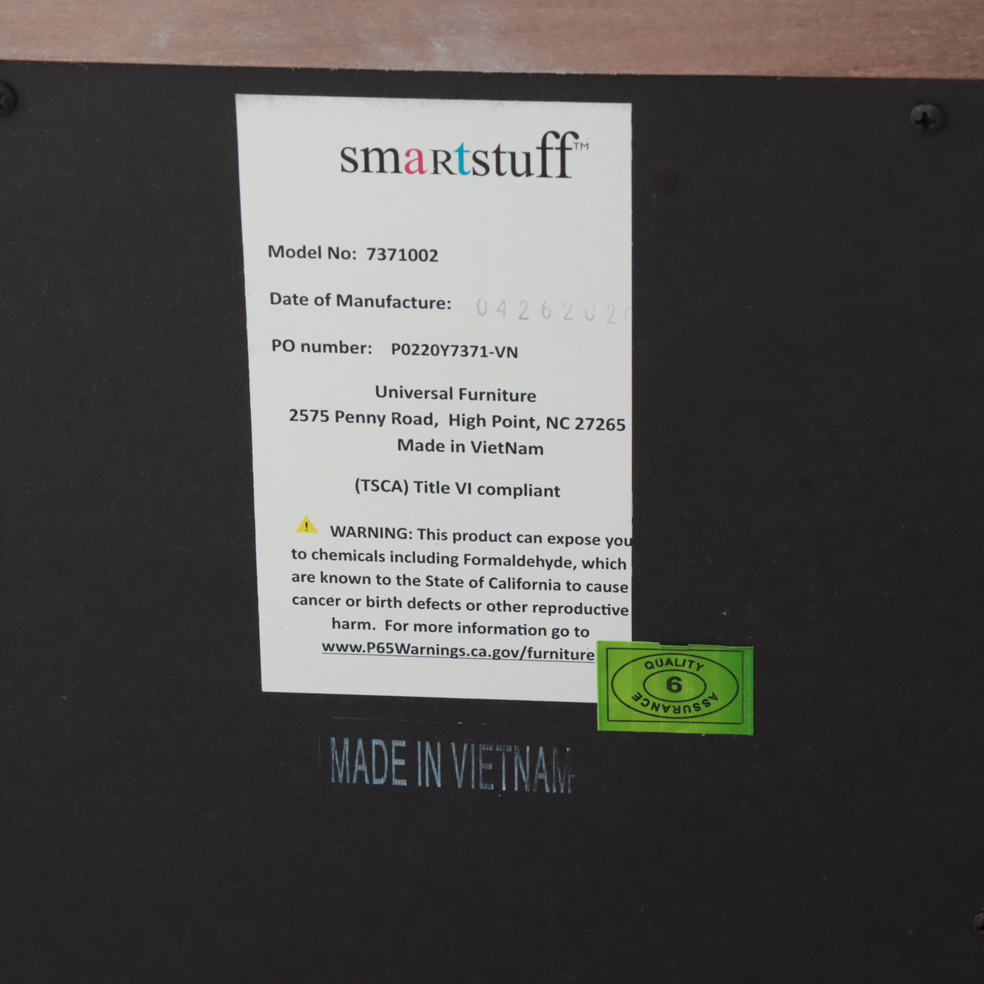 Smartstuff Weathered Gray Finish Nine-Drawer Dresser