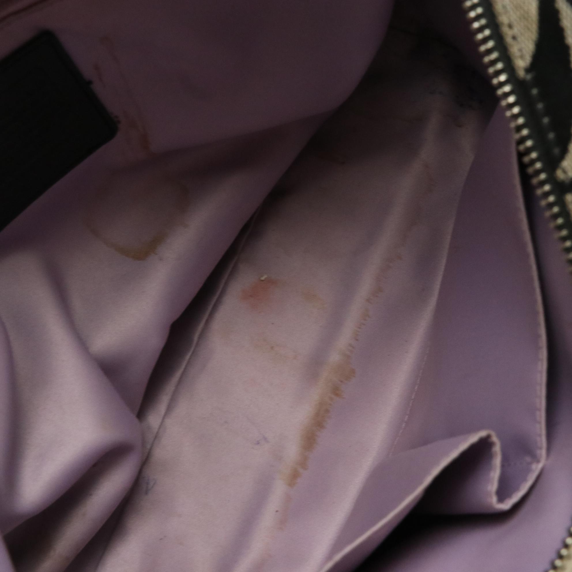 Coach Black and Grey Signature Canvas Shoulder Totes