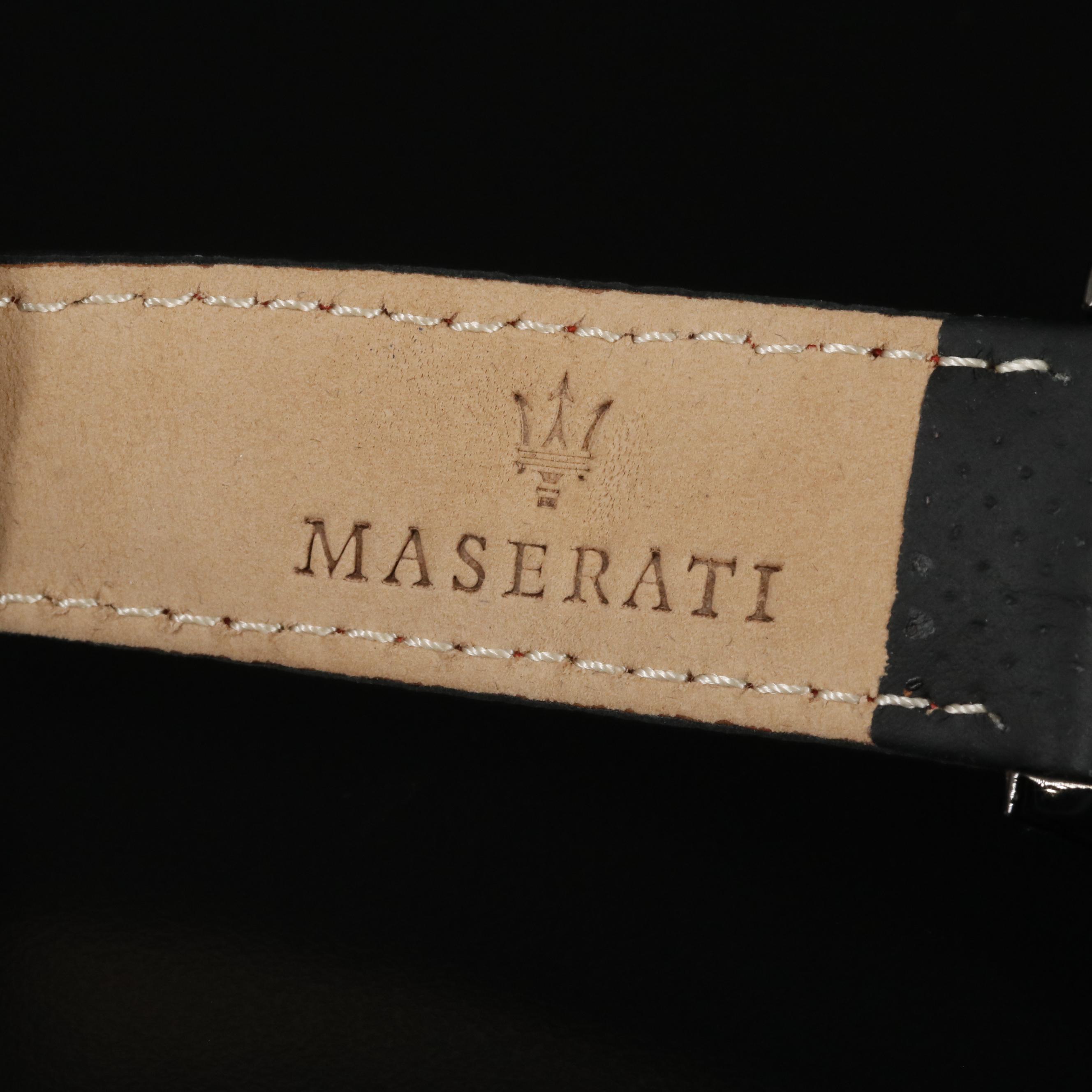 Maserati Circuito Black Dial Stainless Steel Quartz Chronograph Watch