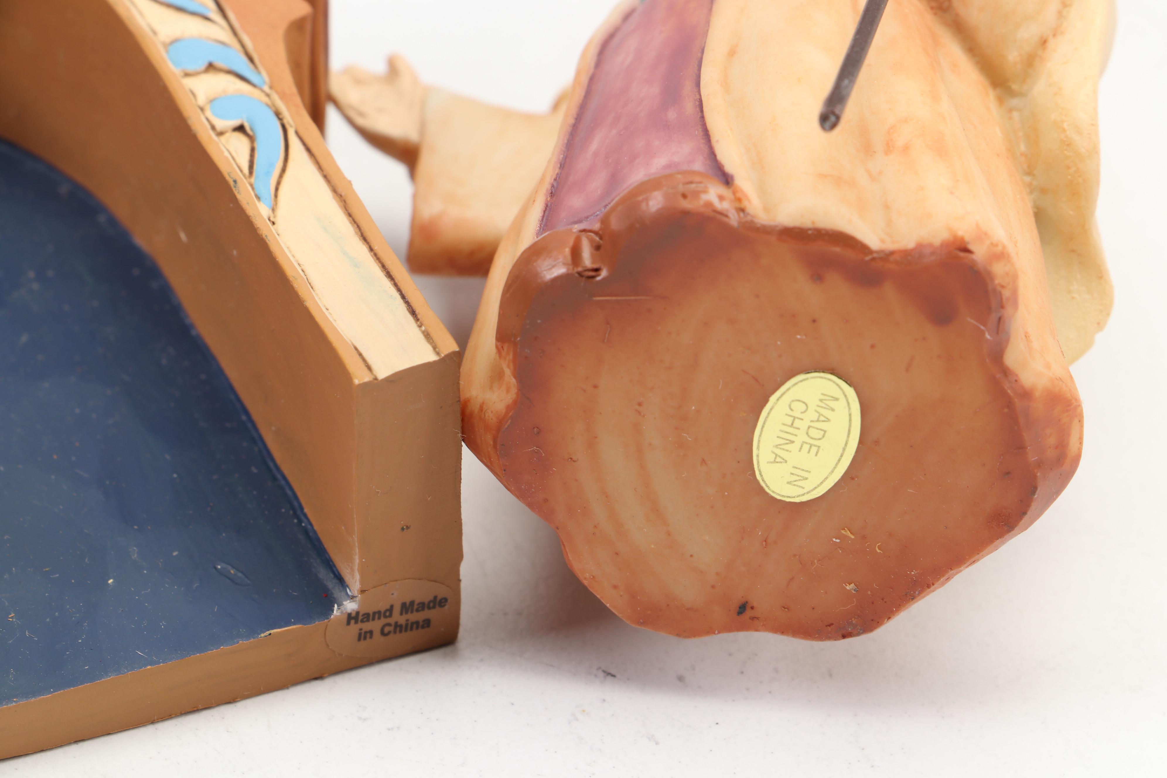 Painted Resin Nativity Figurines with Wood Nativity Scene and More Nativity Sets