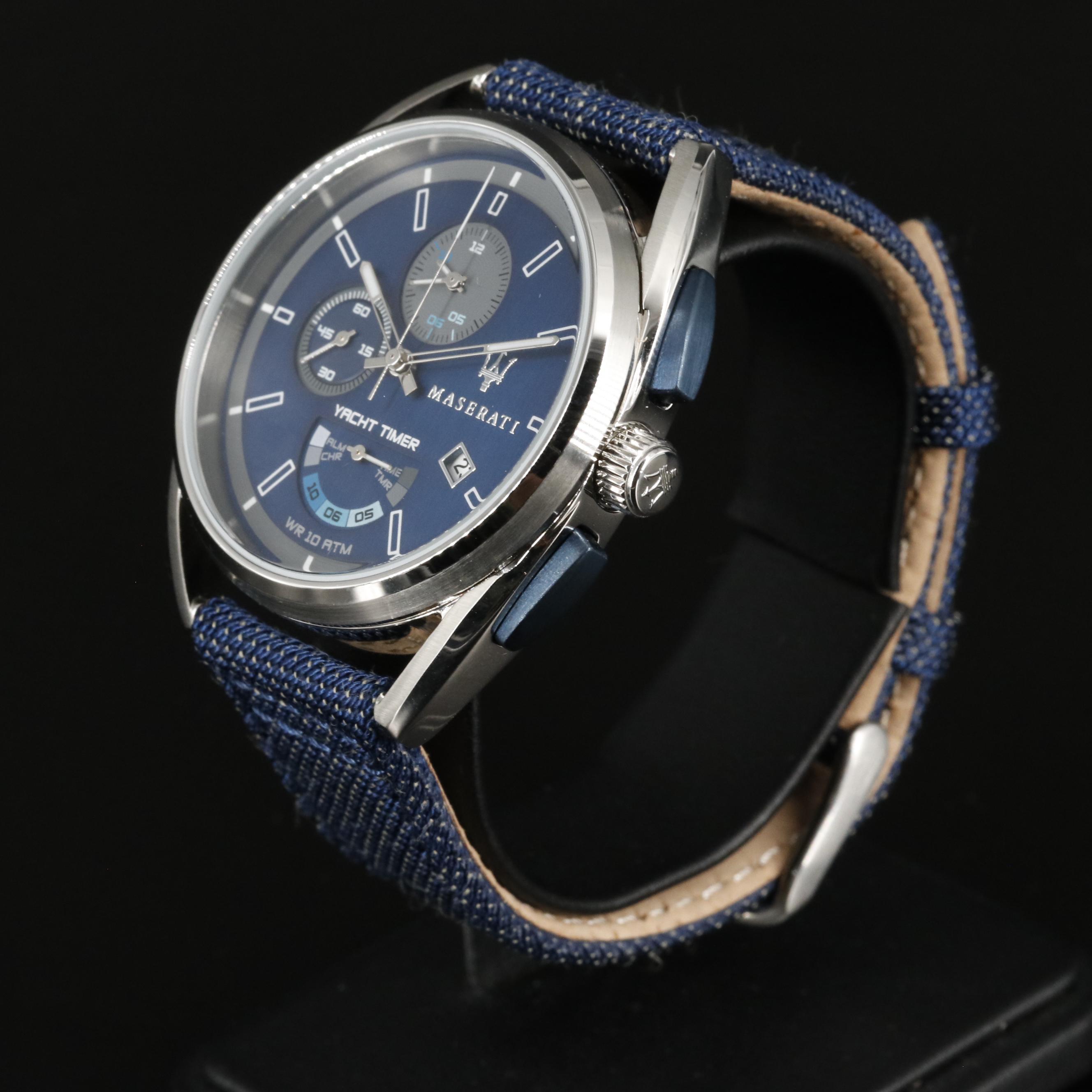 Maserati  Trimarano Yacht Timer Blue Dial Watch