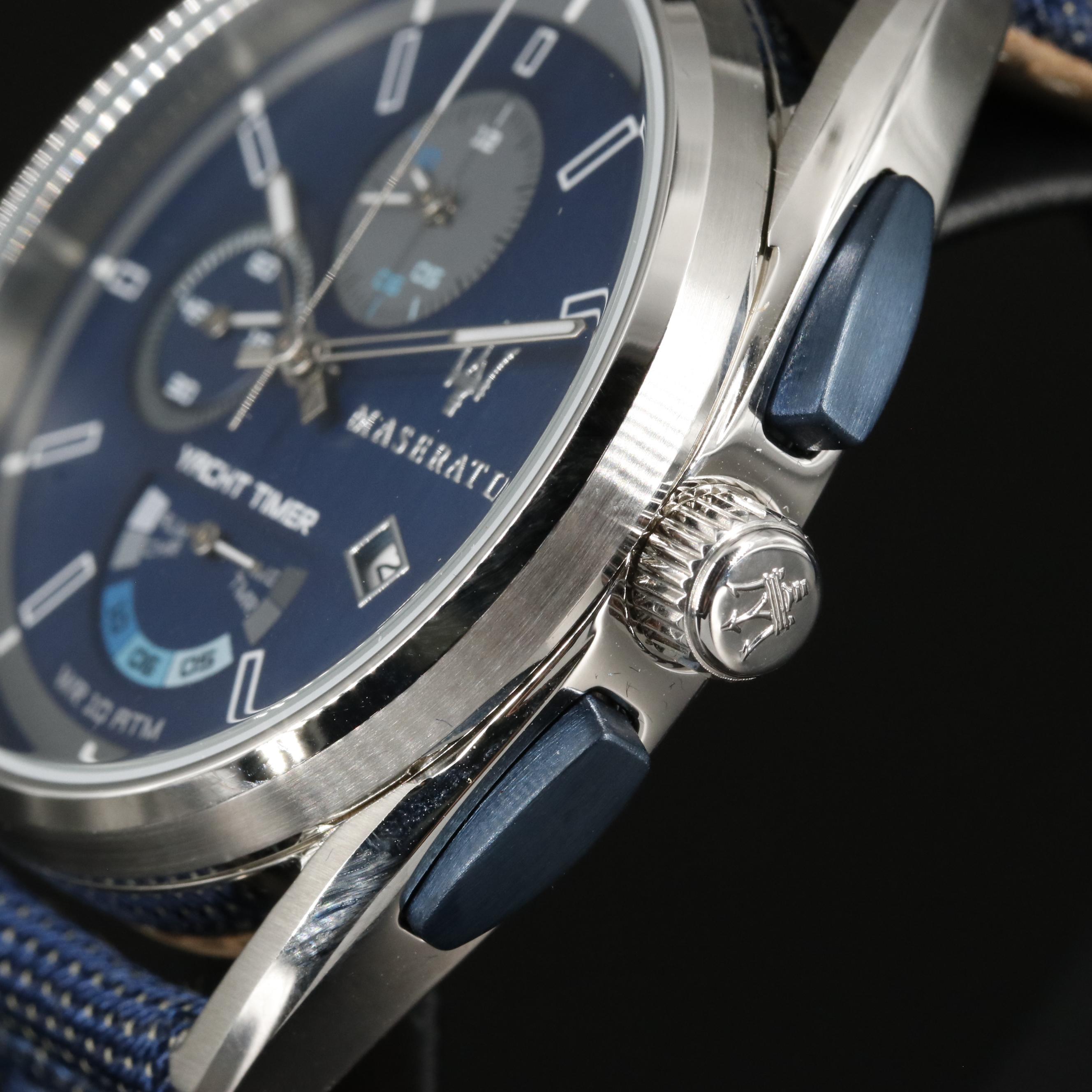 Maserati  Trimarano Yacht Timer Blue Dial Watch
