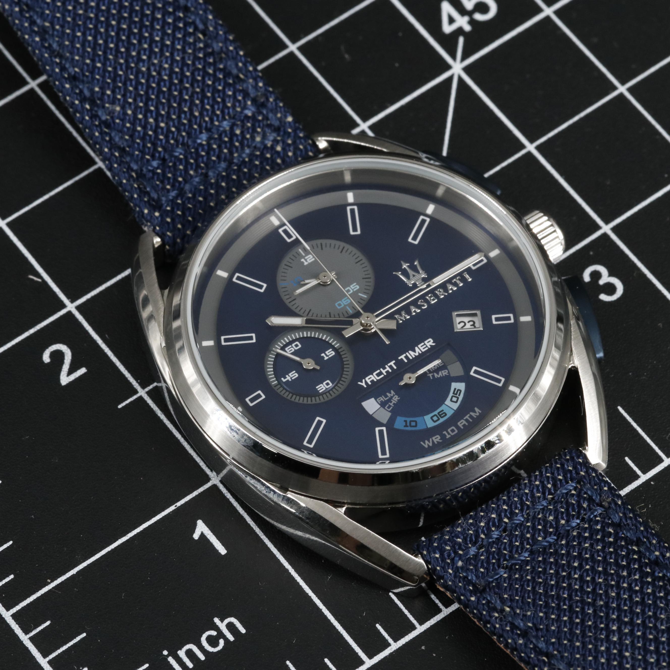 Maserati  Trimarano Yacht Timer Blue Dial Watch