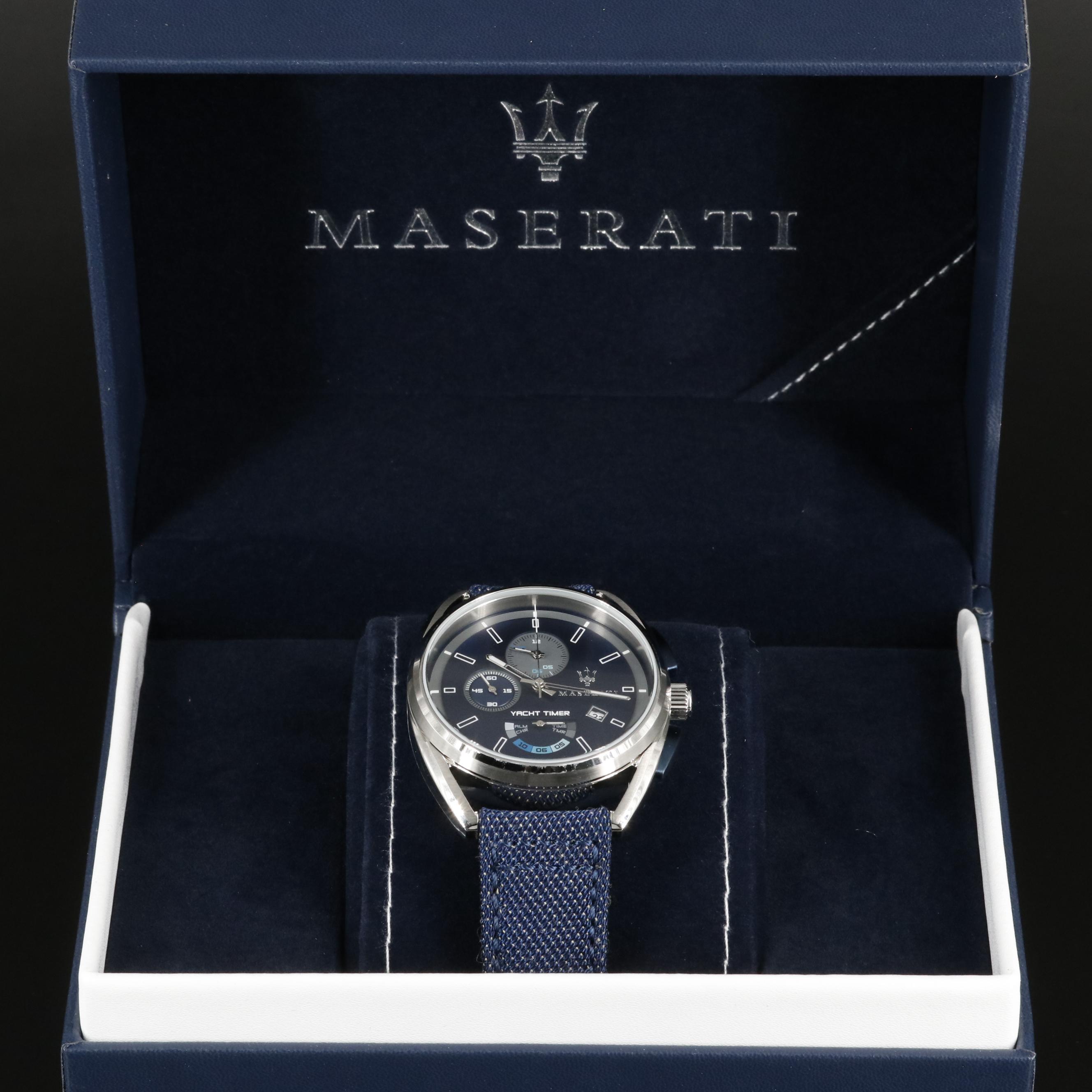 Maserati  Trimarano Yacht Timer Blue Dial Watch