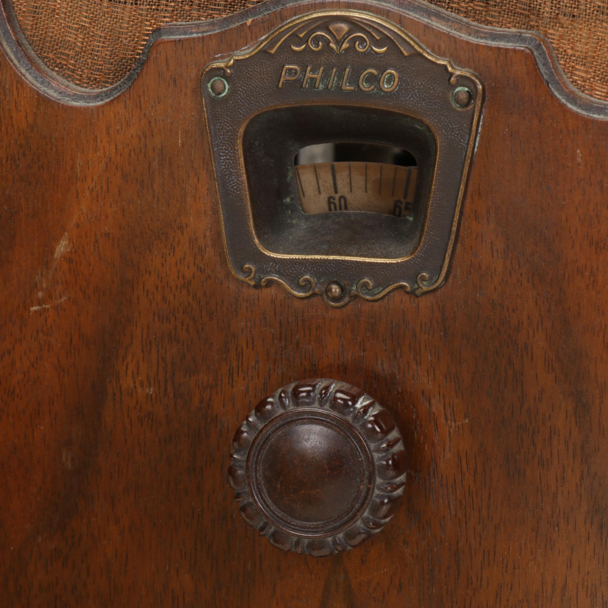 Philco Model 60 Cathedral Radio with Belmont Radio, Mid 20th Century