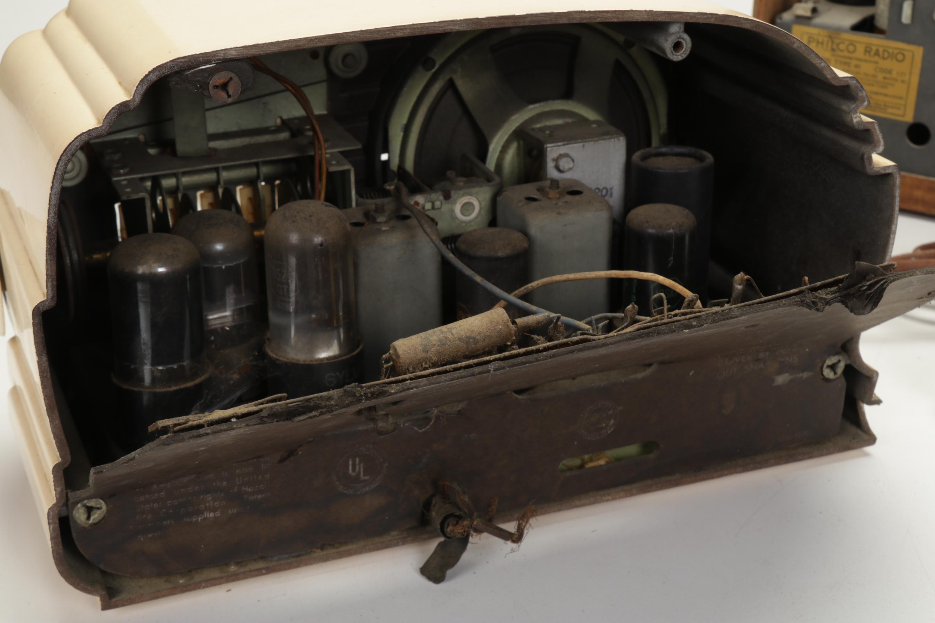 Philco Model 60 Cathedral Radio with Belmont Radio, Mid 20th Century