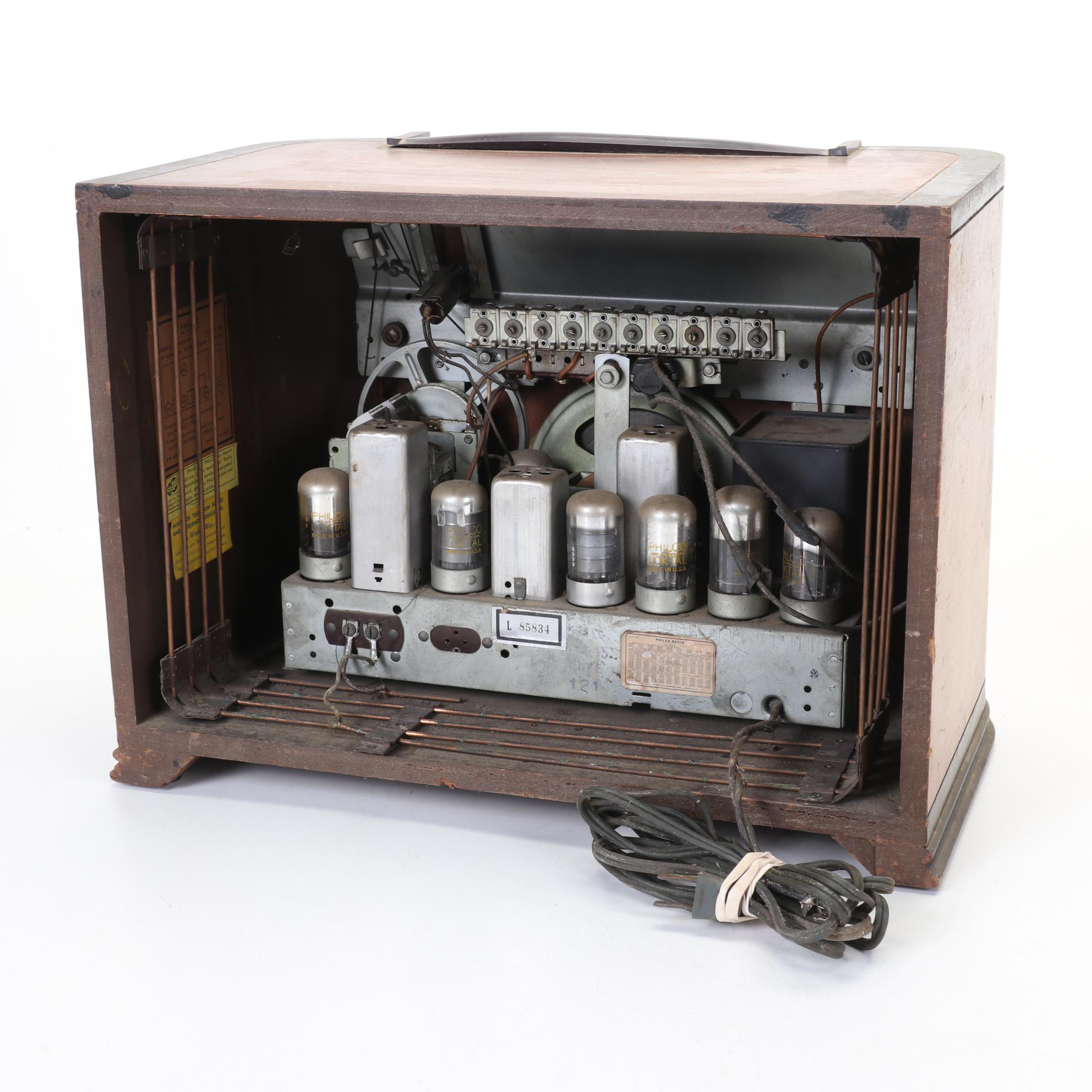 Philco 41-245 and Bendix 0526E Tube Radios, Mid 20th Century