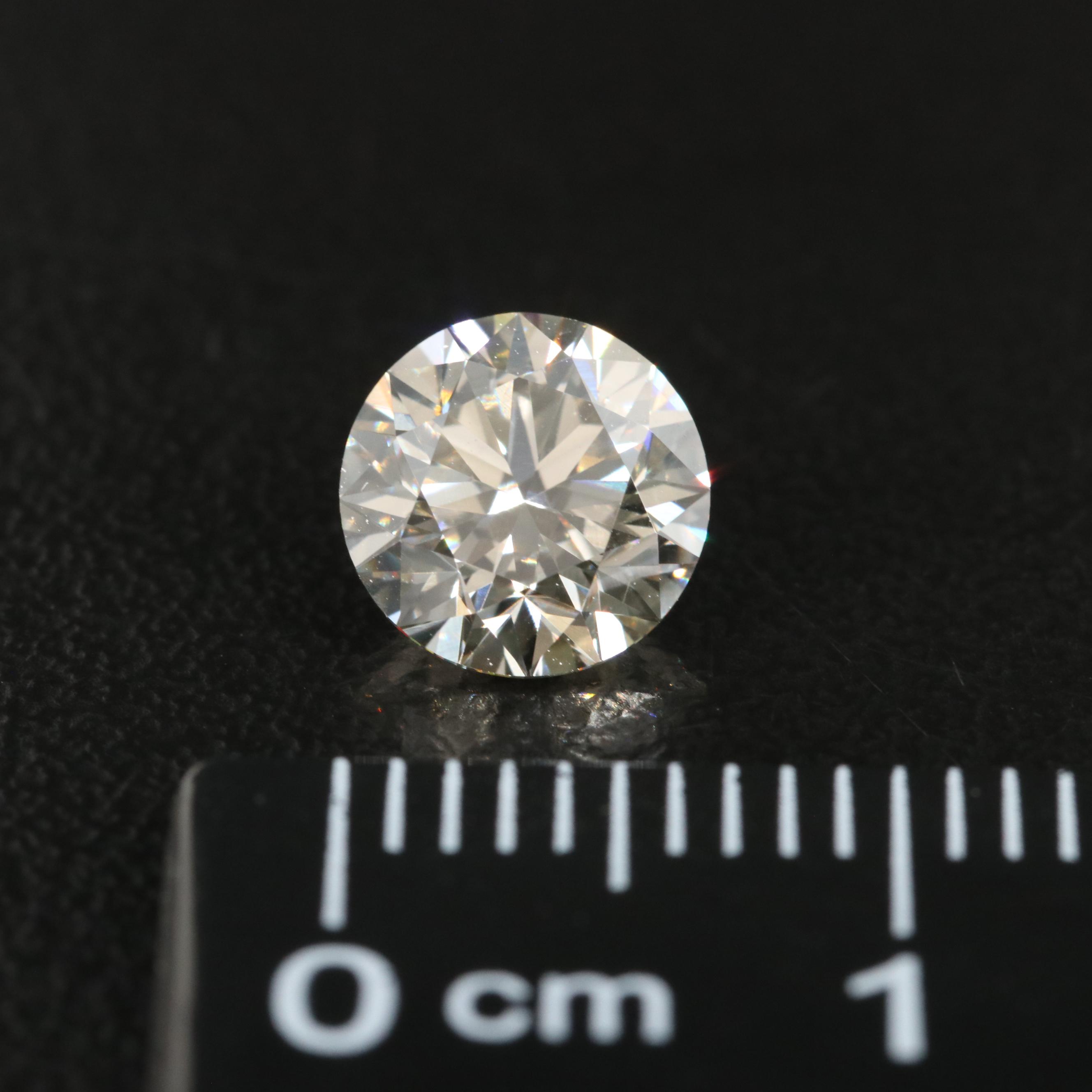 Loose 1.26 CT (Origin Undetermined) Faint Brown Diamond