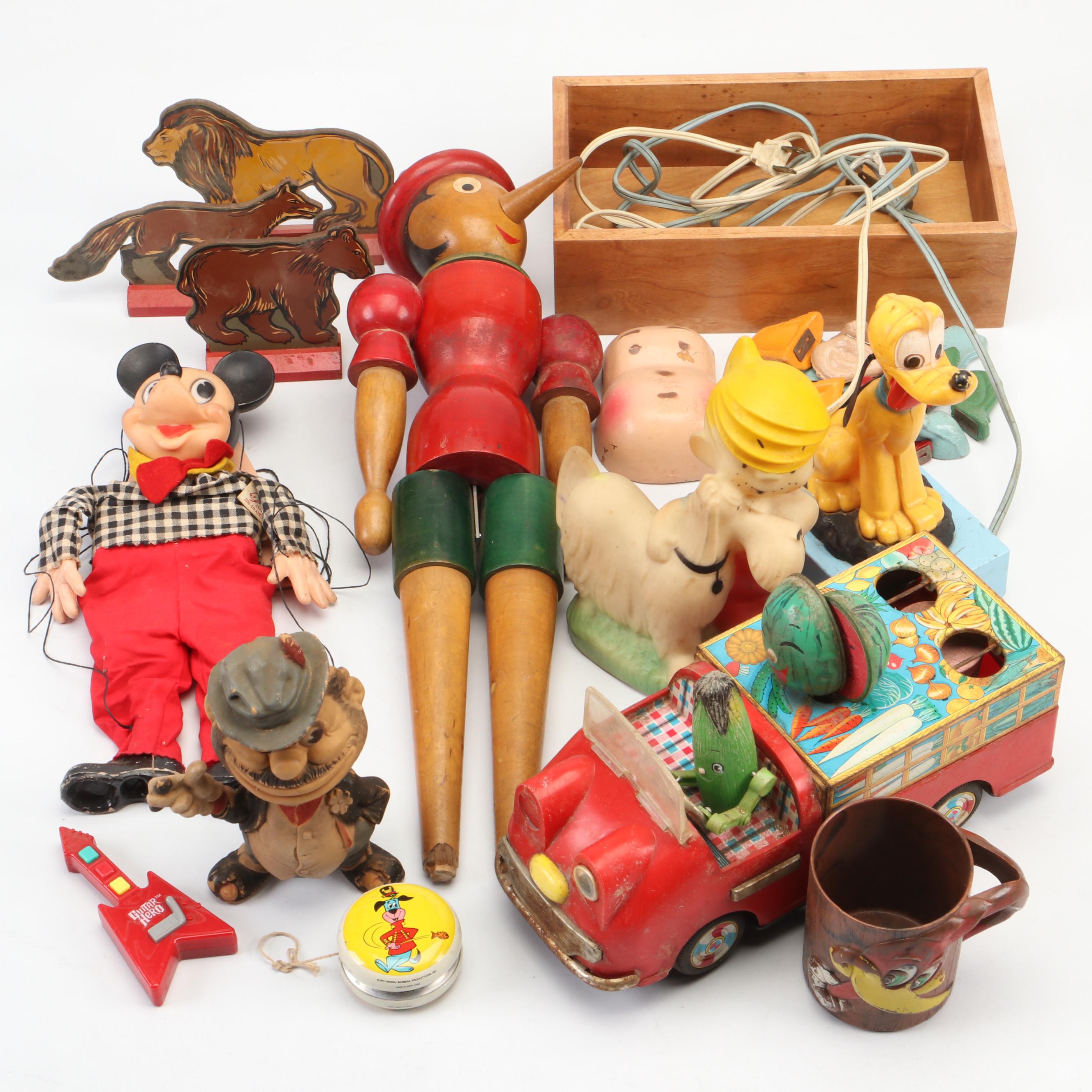 Gund Mickey Mouse Marionette with Character Vinyl Night Lights and Other Toys