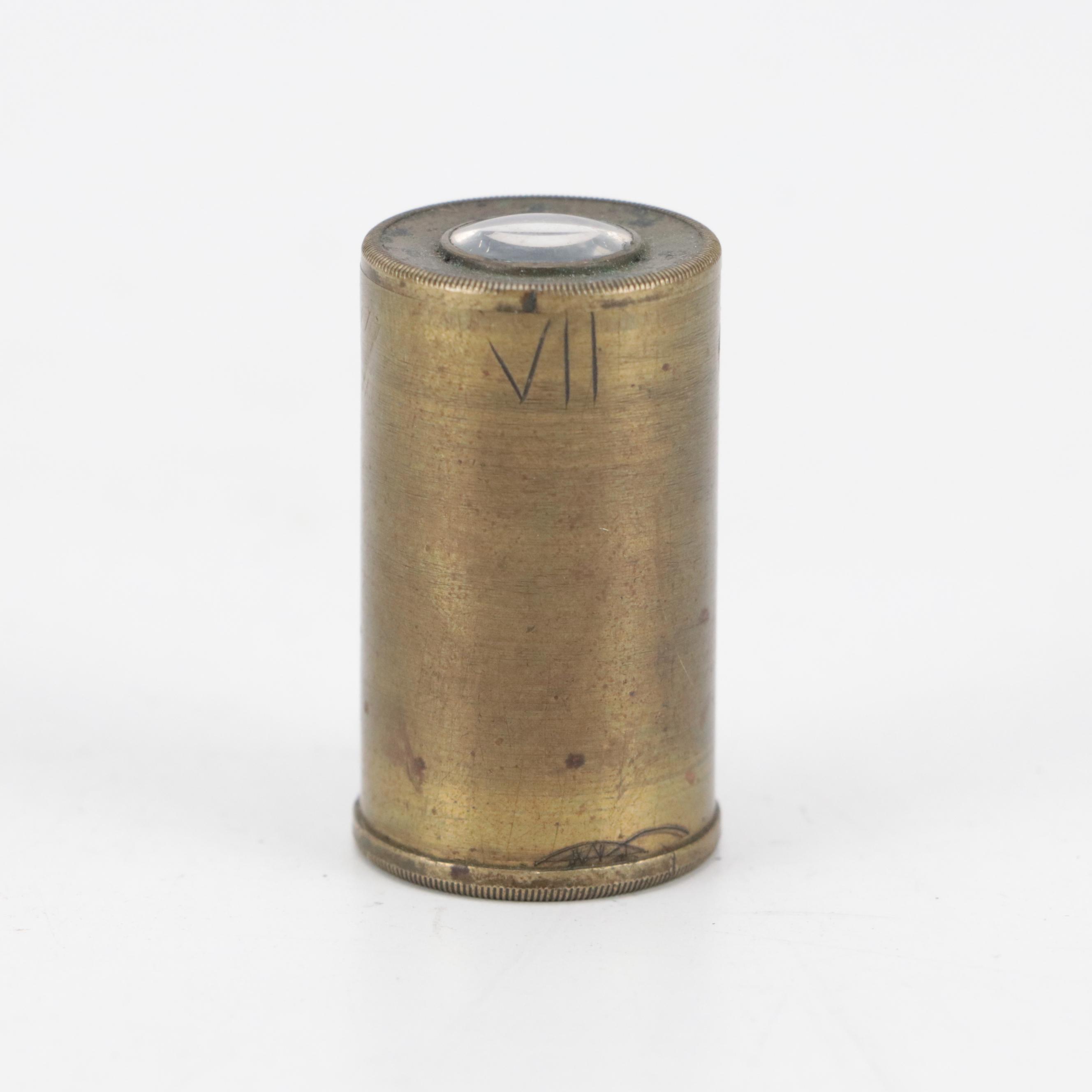 Antique Spyglass Telescope with Additional Lens and Flashlight