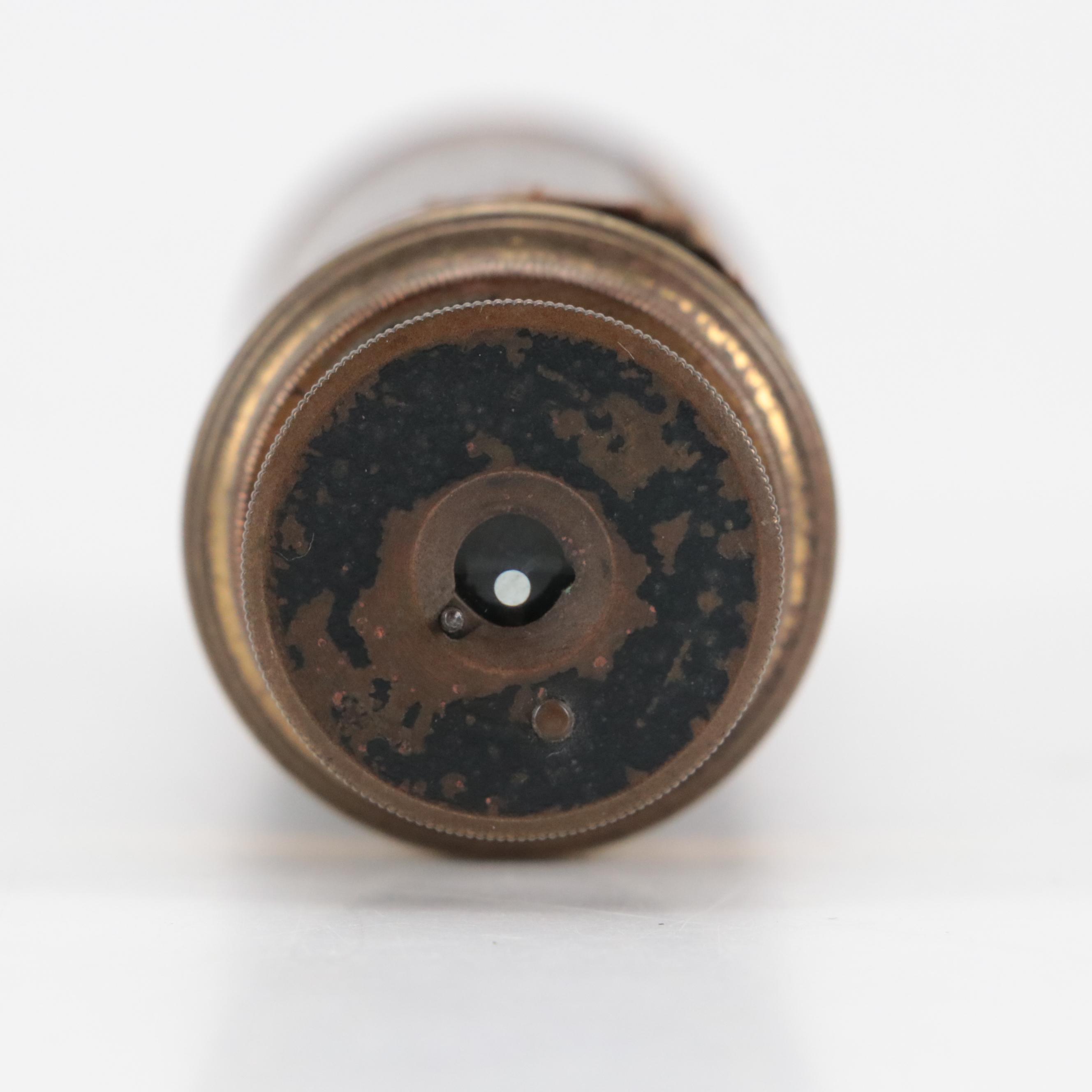 Antique Spyglass Telescope with Additional Lens and Flashlight