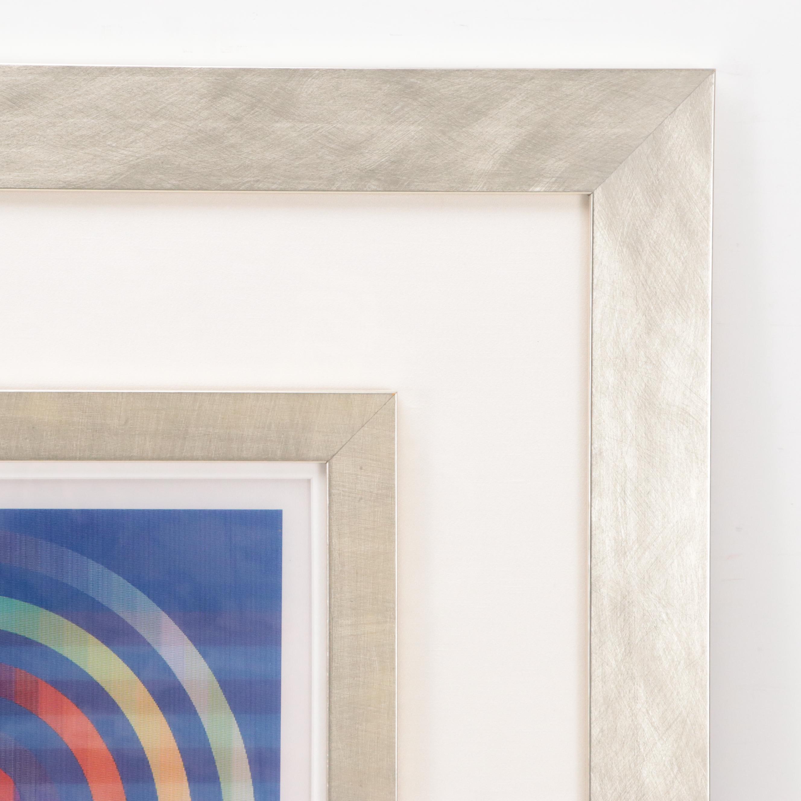 Yaacov Agam Kinetic Agamograph "USA Double Rainbow"